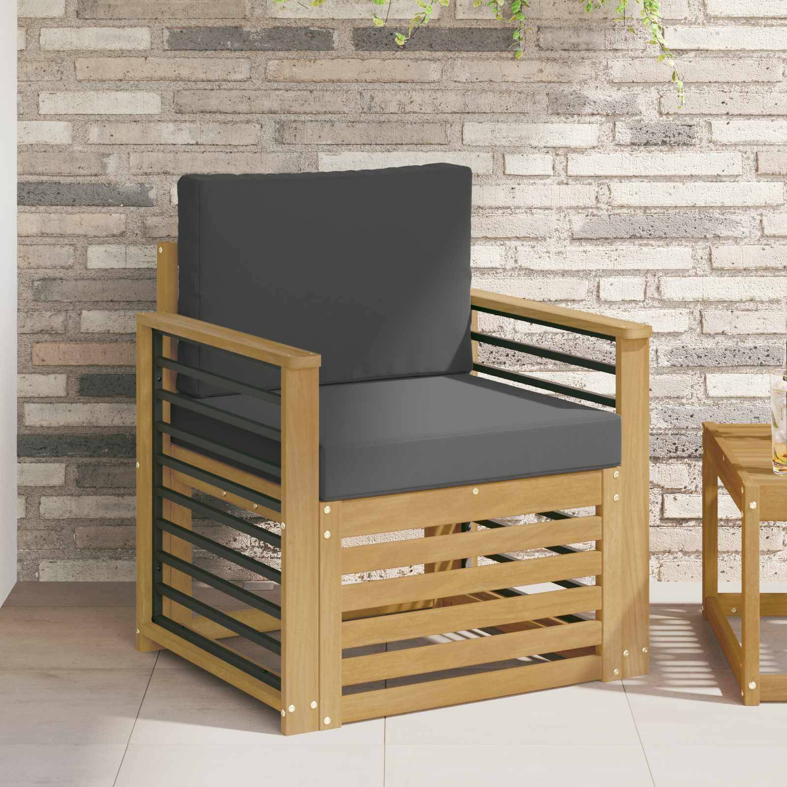 vidaXL Outdoor-Sofagarnitur Polyester Weiß