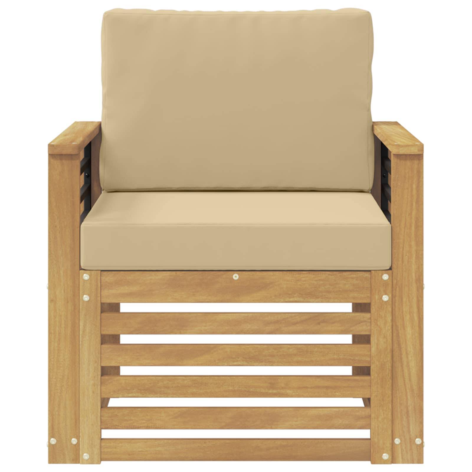 vidaXL Outdoor-Sofagarnitur Polyester Weiß