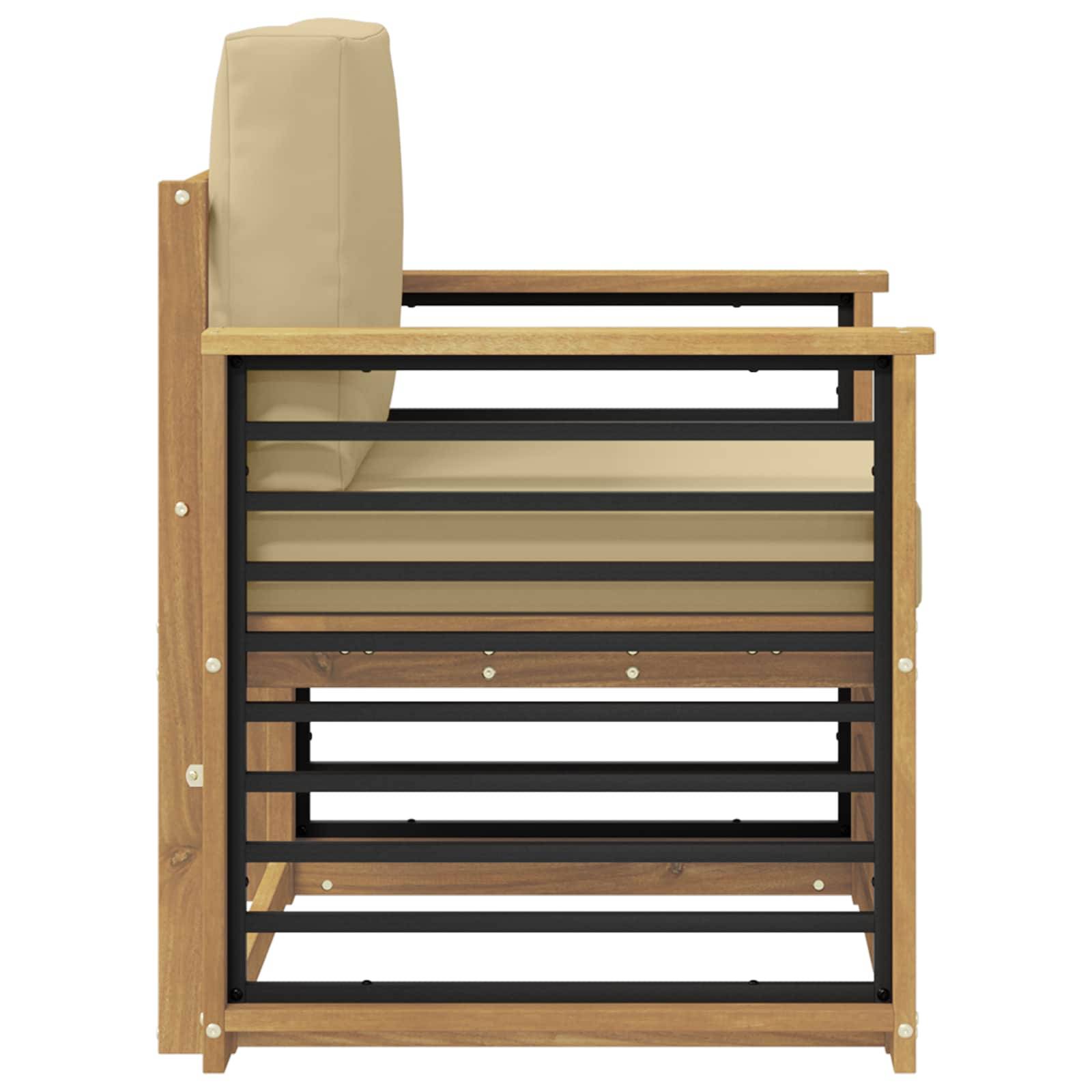 vidaXL Outdoor-Sofagarnitur Polyester Weiß