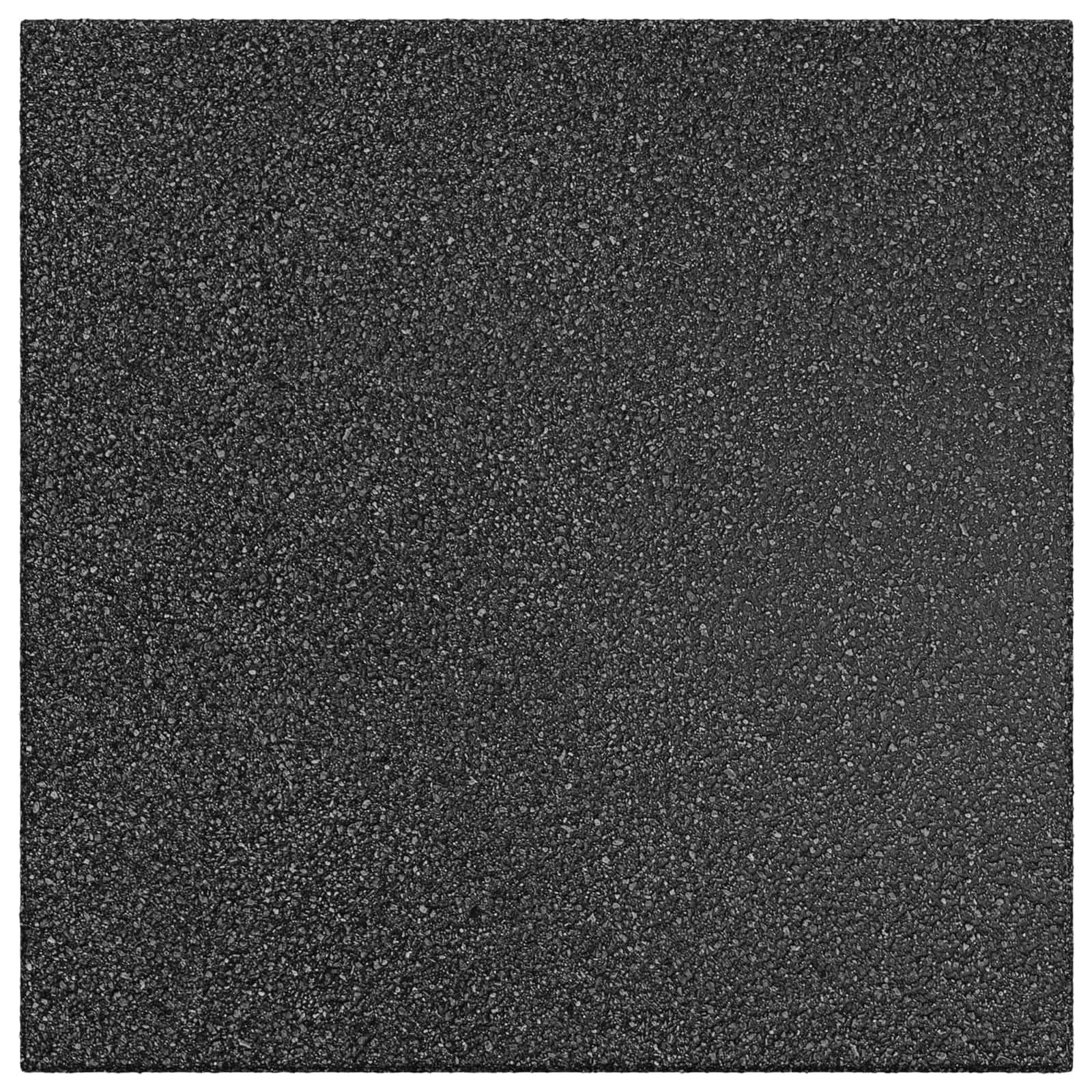 vidaXL Sturzschutzfliesen 6 pcs Schwarz 50 x 50 cm Gummi