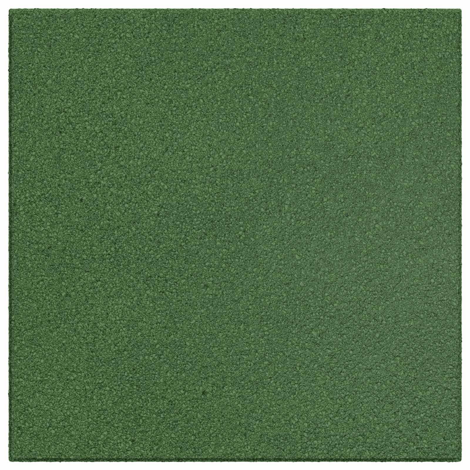 vidaXL Sturzschutzfliesen 12 pcs Grün 50 x 50 cm Gummi