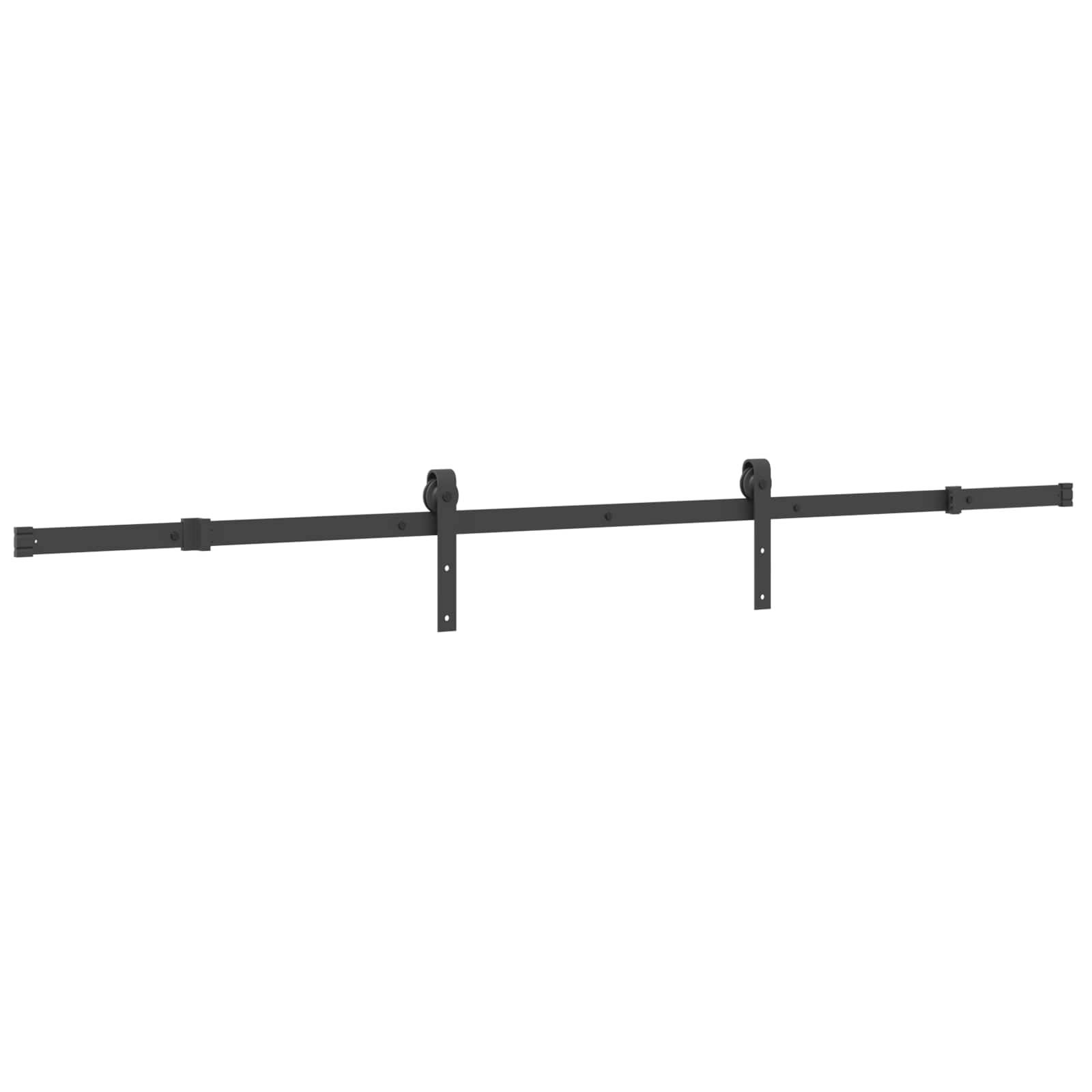 vidaXL Schiebetür NARVIK Natürlich und Schwarz 85 x 210 cm (213,5 cm)