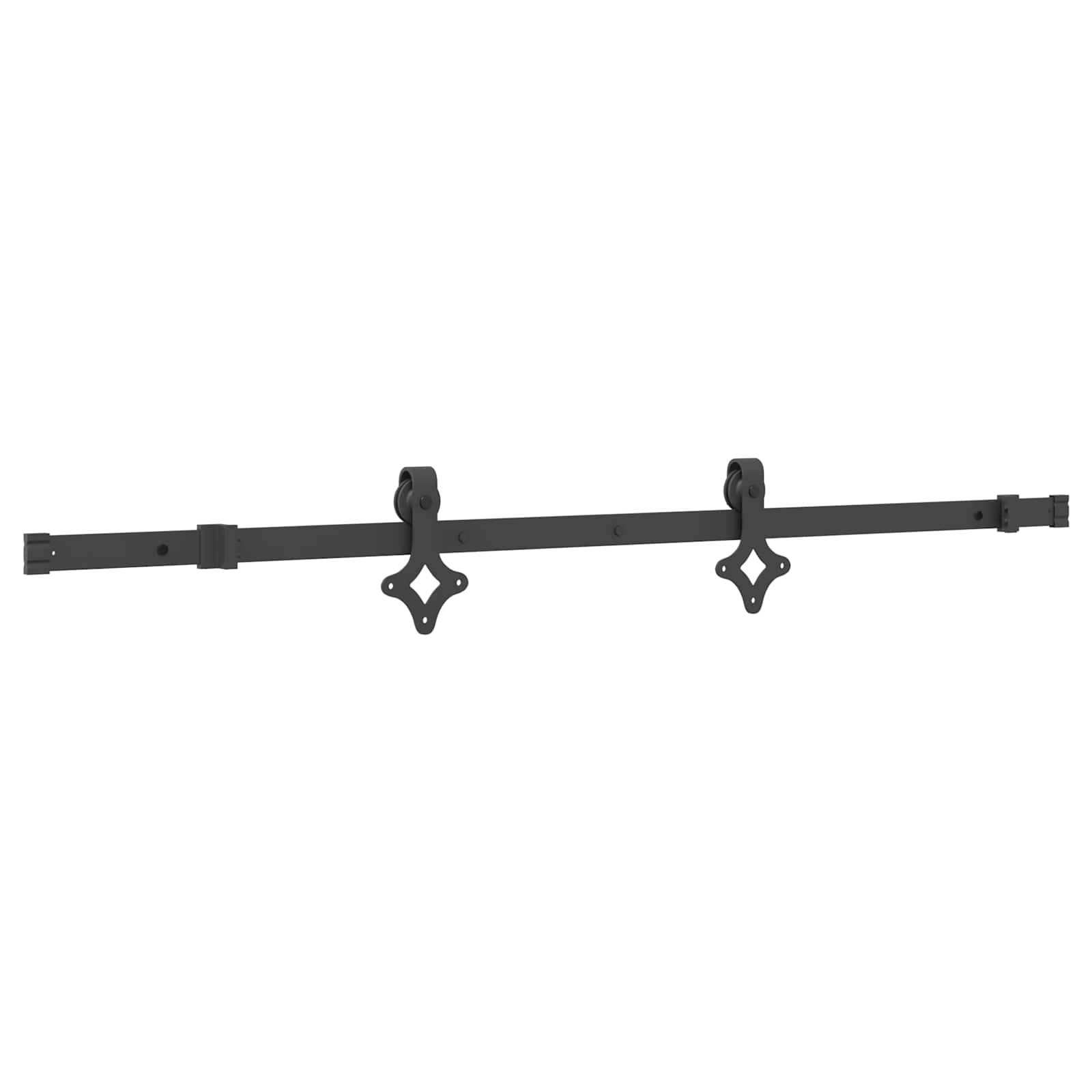 vidaXL Schiebetür NARVIK Natürlich und Schwarz 80 x 210 cm (152,5 cm)