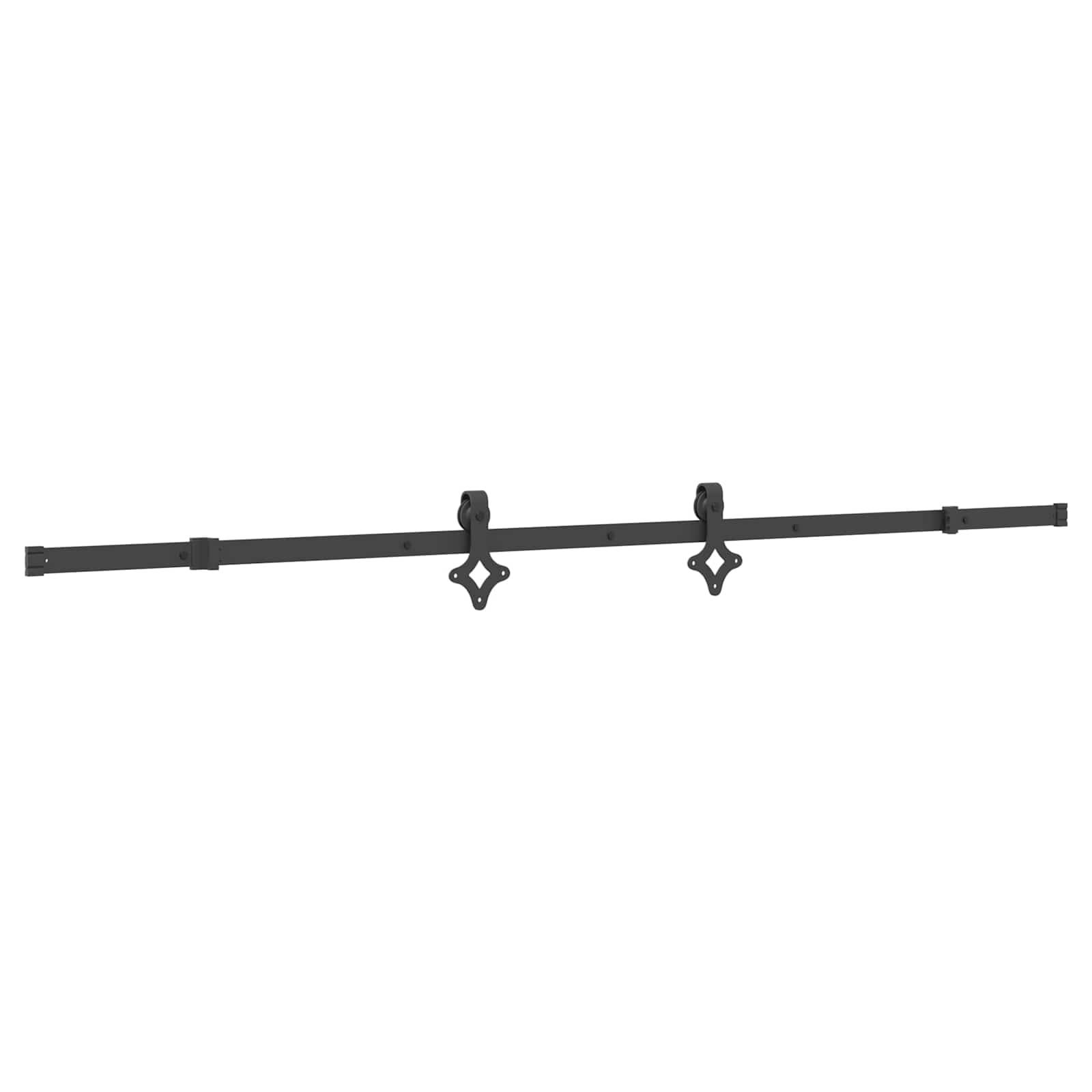 vidaXL Schiebetür NARVIK Natürlich und Schwarz 90 x 210 cm (213,5 cm)