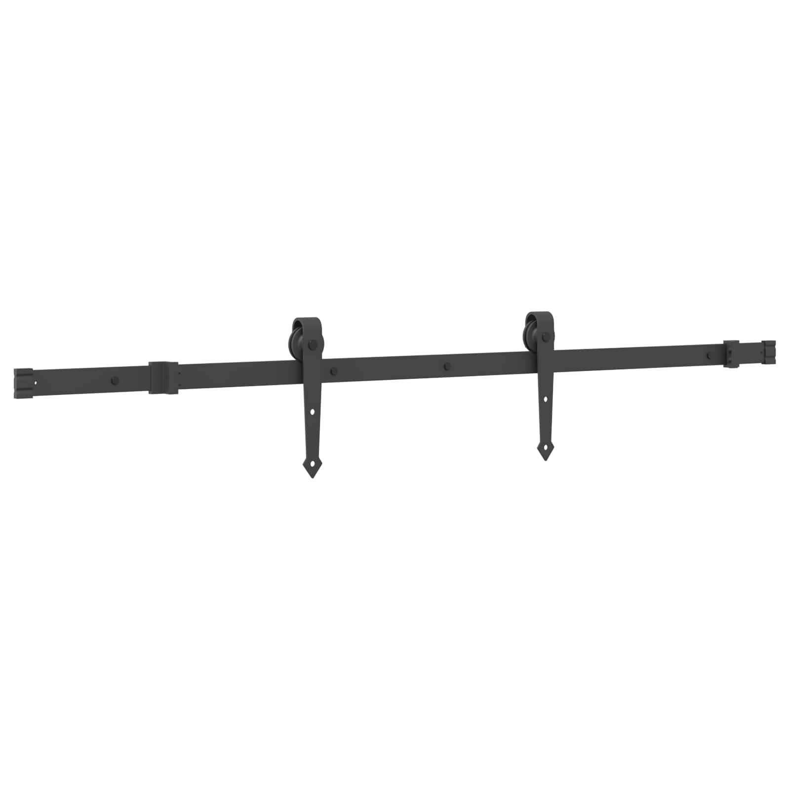 vidaXL Schiebetür NARVIK Natürlich und Schwarz 85 x 210 cm (152,5 cm)