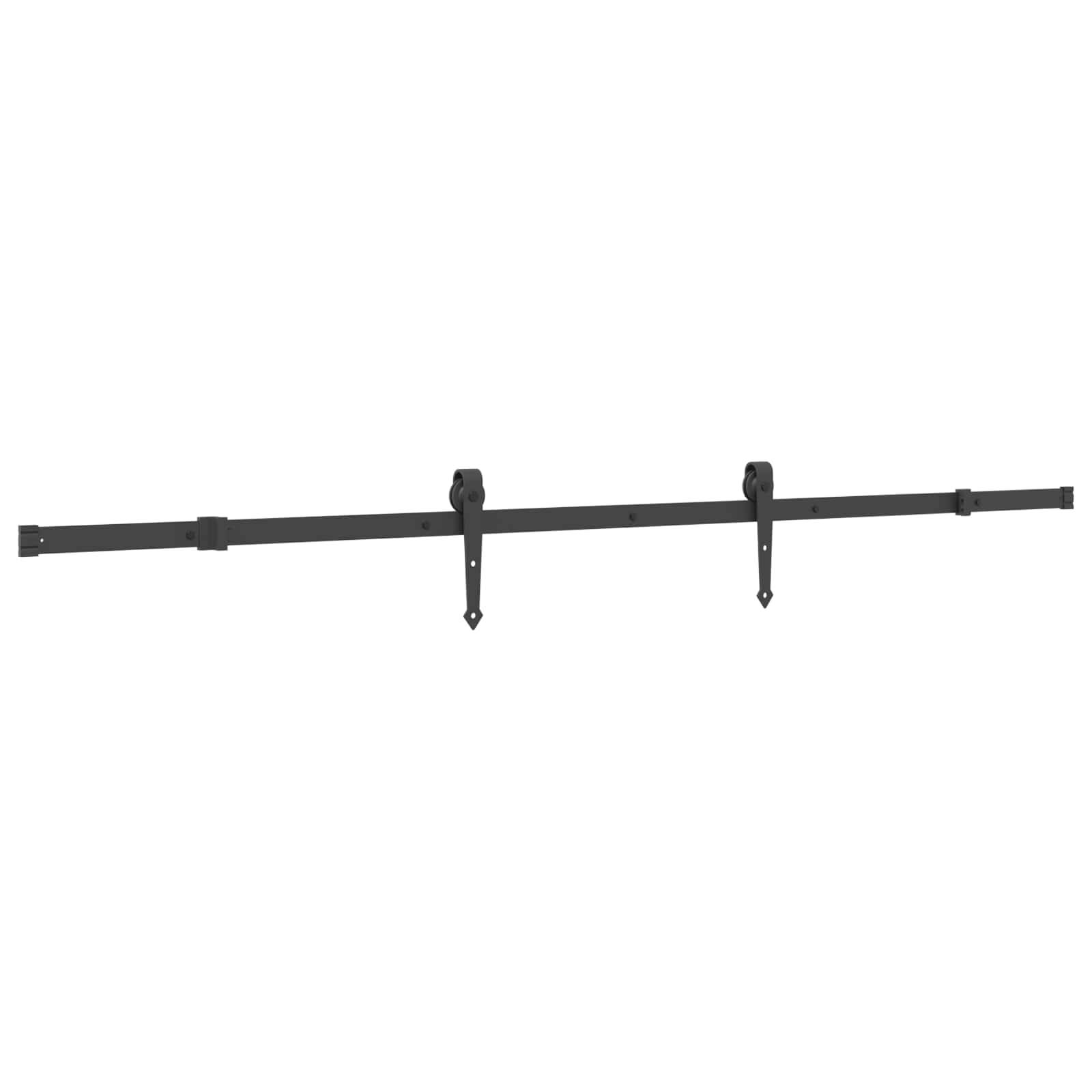 vidaXL Schiebetür NARVIK Natürlich und Schwarz 85 x 210 cm (213,5 cm)