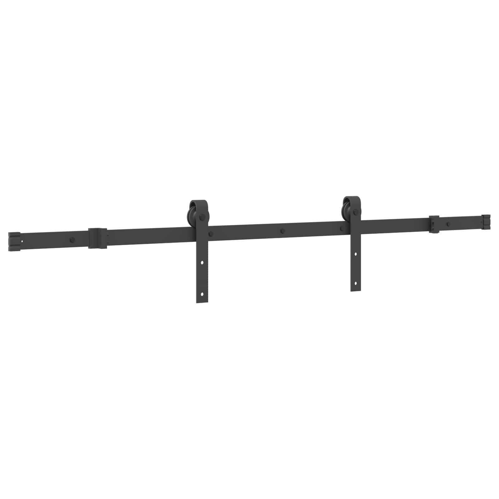 vidaXL Schiebetür NARVIK Natürlich und Schwarz 70 x 210 cm (152,5 cm)