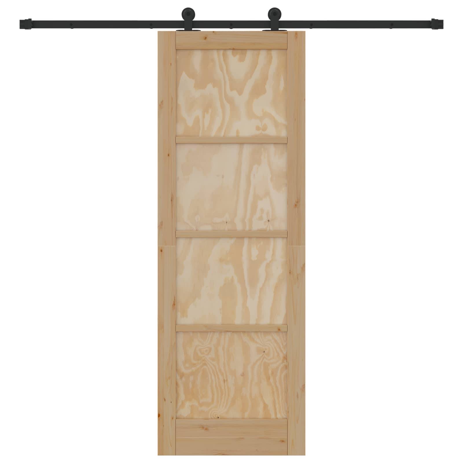 vidaXL Schiebetür ORKDAL Natur 73,5 x 211 cm Massives Kiefernholz