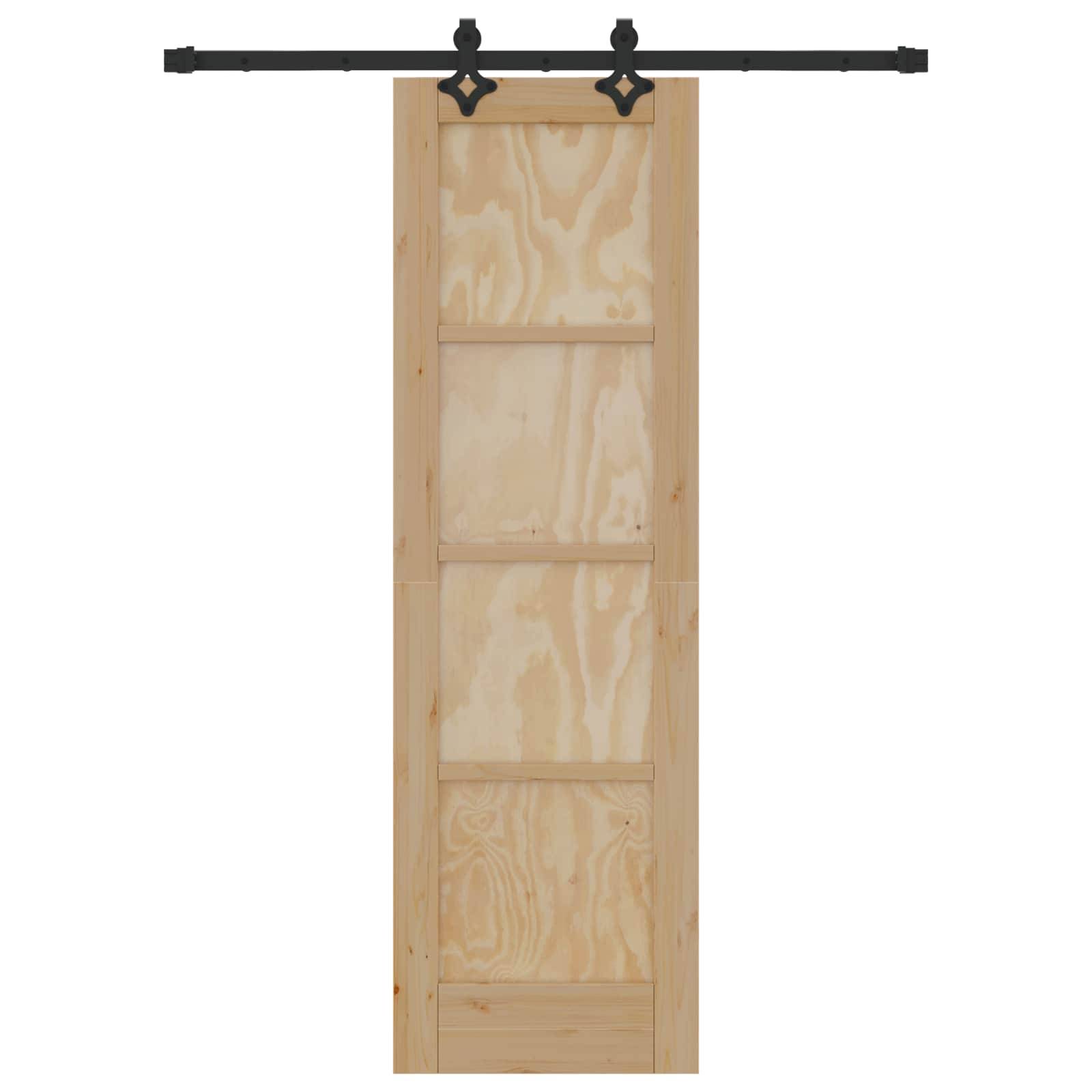 vidaXL Schiebetür ORKDAL Natur 61 x 198,5 cm Massives Kiefernholz