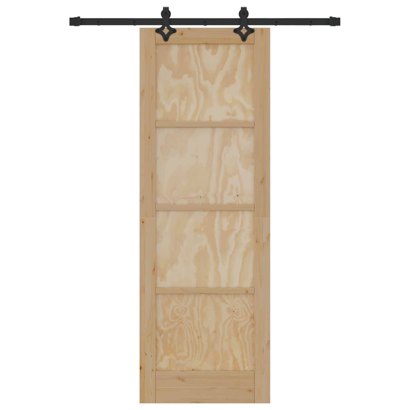 vidaXL Schiebetür ORKDAL Natur 73,5 x 211 cm Massives Kiefernholz