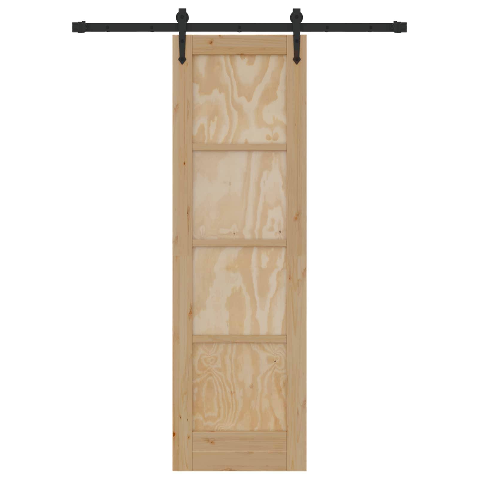 vidaXL Schiebetür ORKDAL Natur 61 x 198,5 cm Massives Kiefernholz