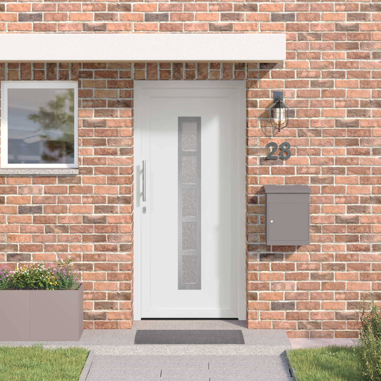 vidaXL Vordertür Weiß 88 x 200 cm PVC