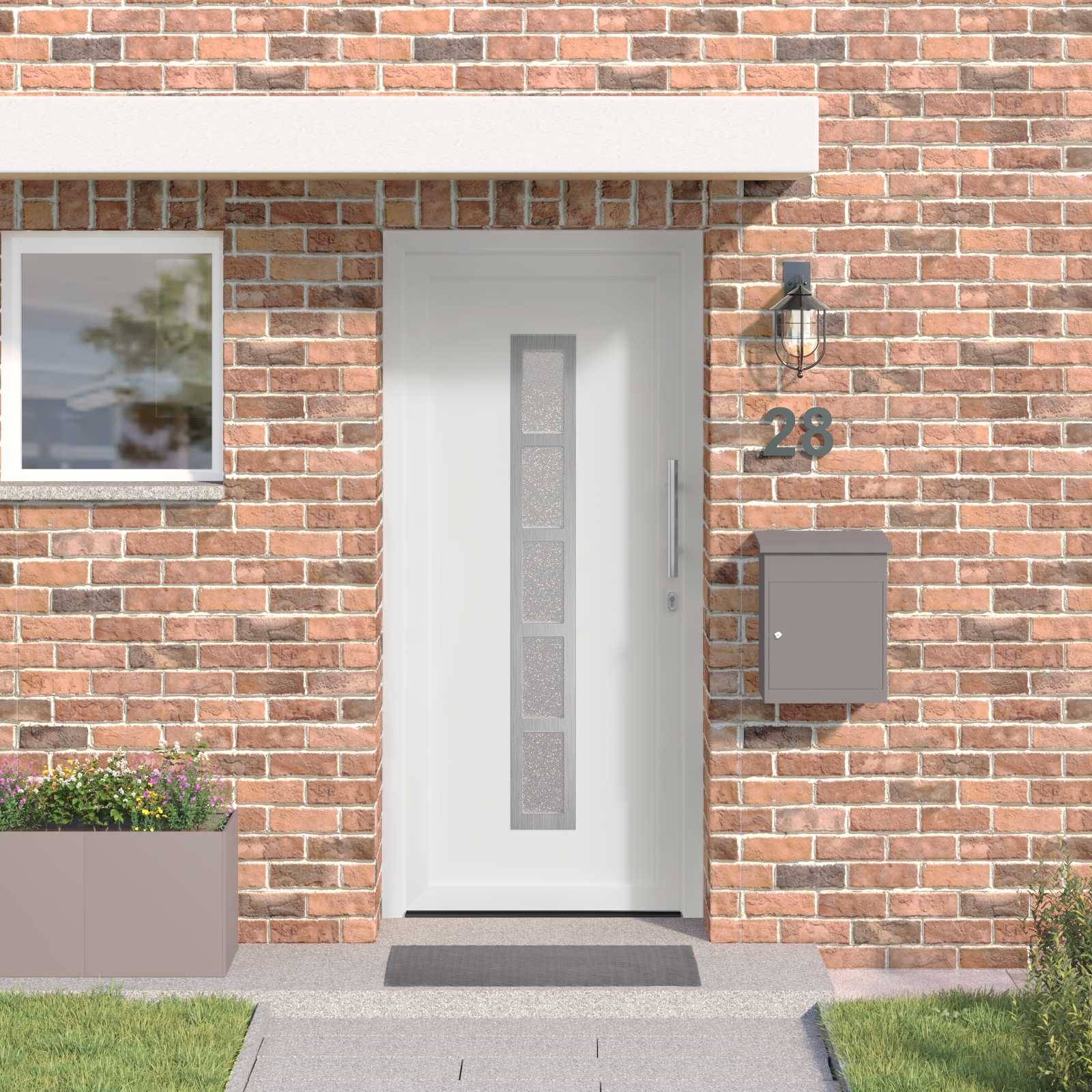 vidaXL Vordertür Weiß 88 x 200 cm PVC