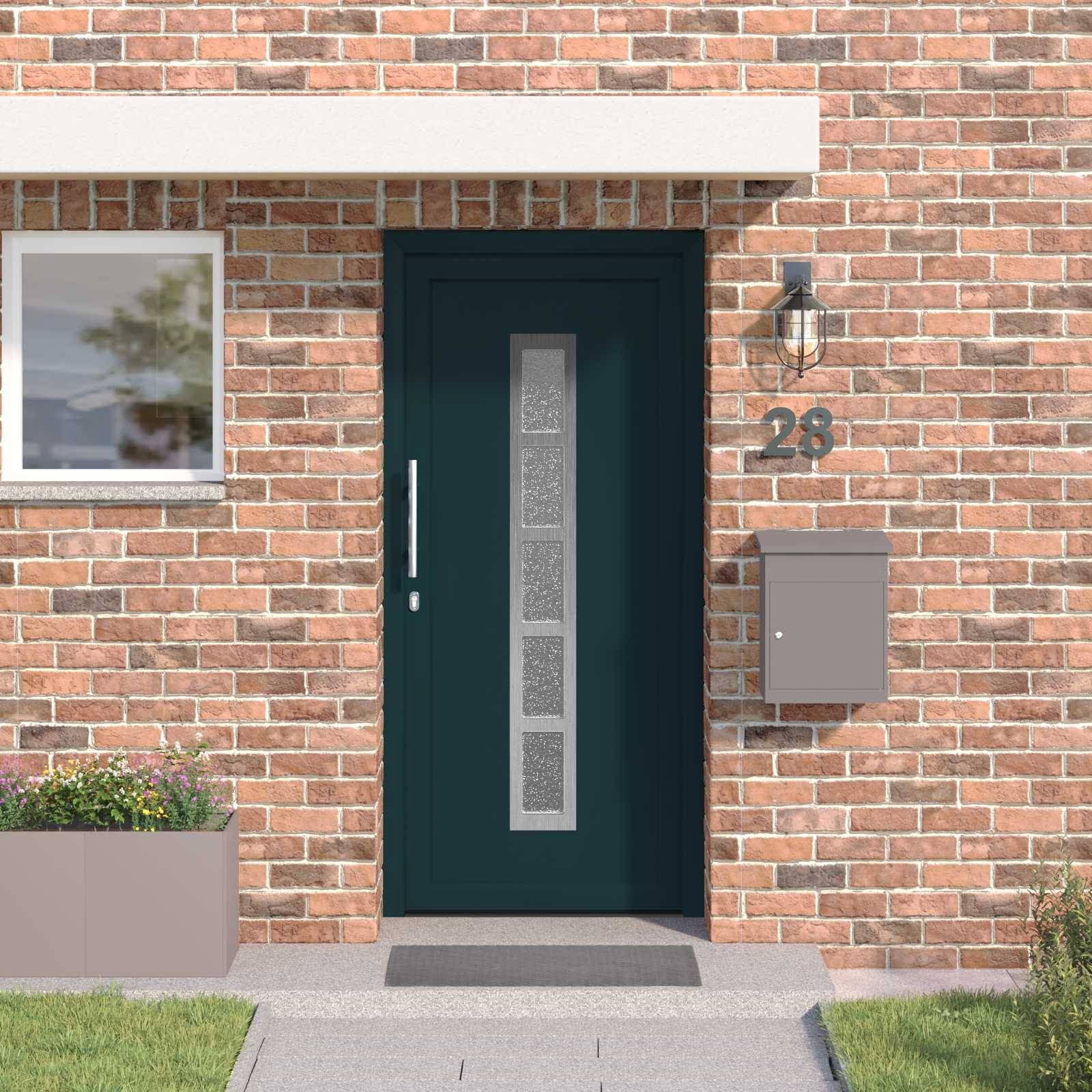 vidaXL Vordertür Anthrazit 88 x 200 cm PVC