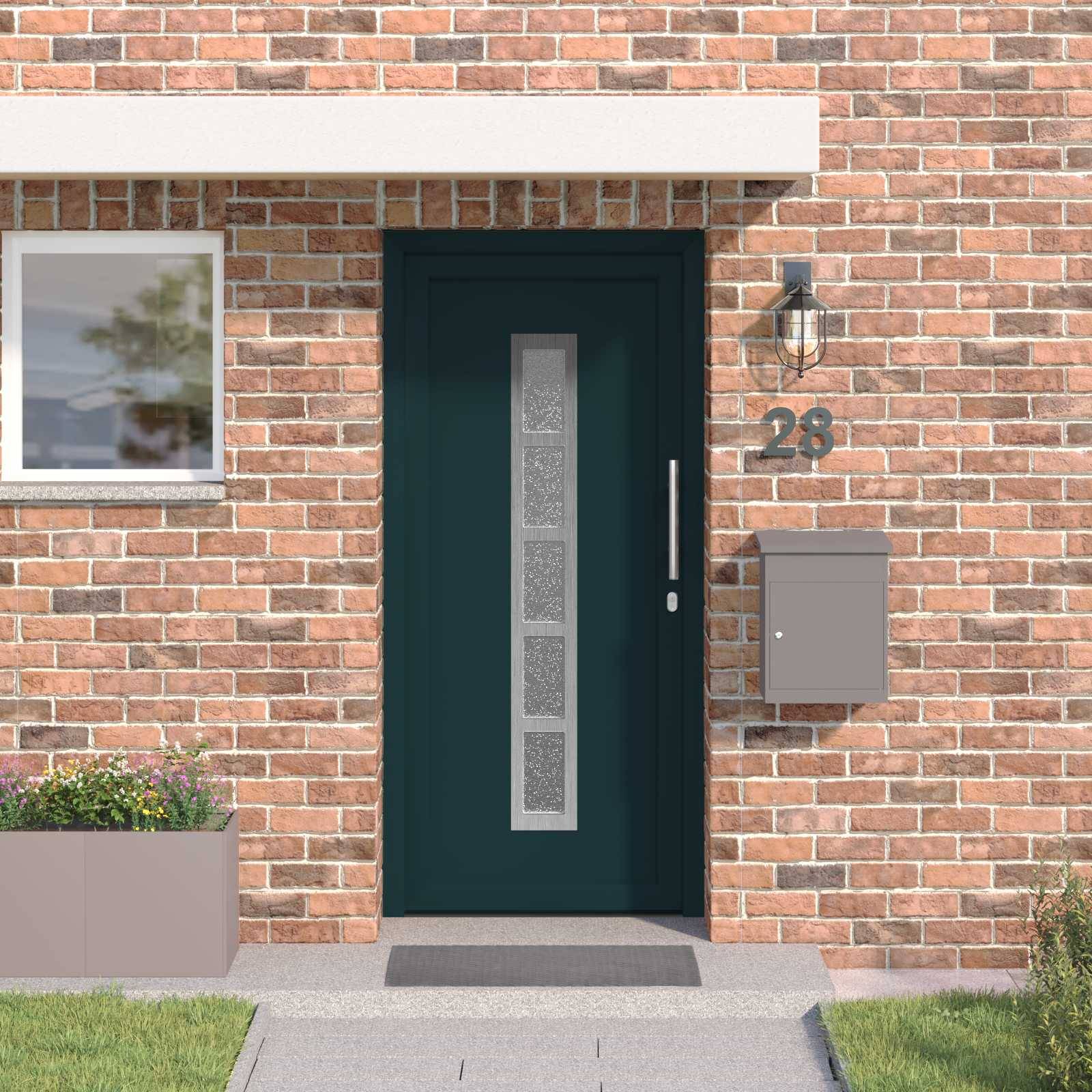 vidaXL Vordertür Anthrazit 88 x 200 cm PVC
