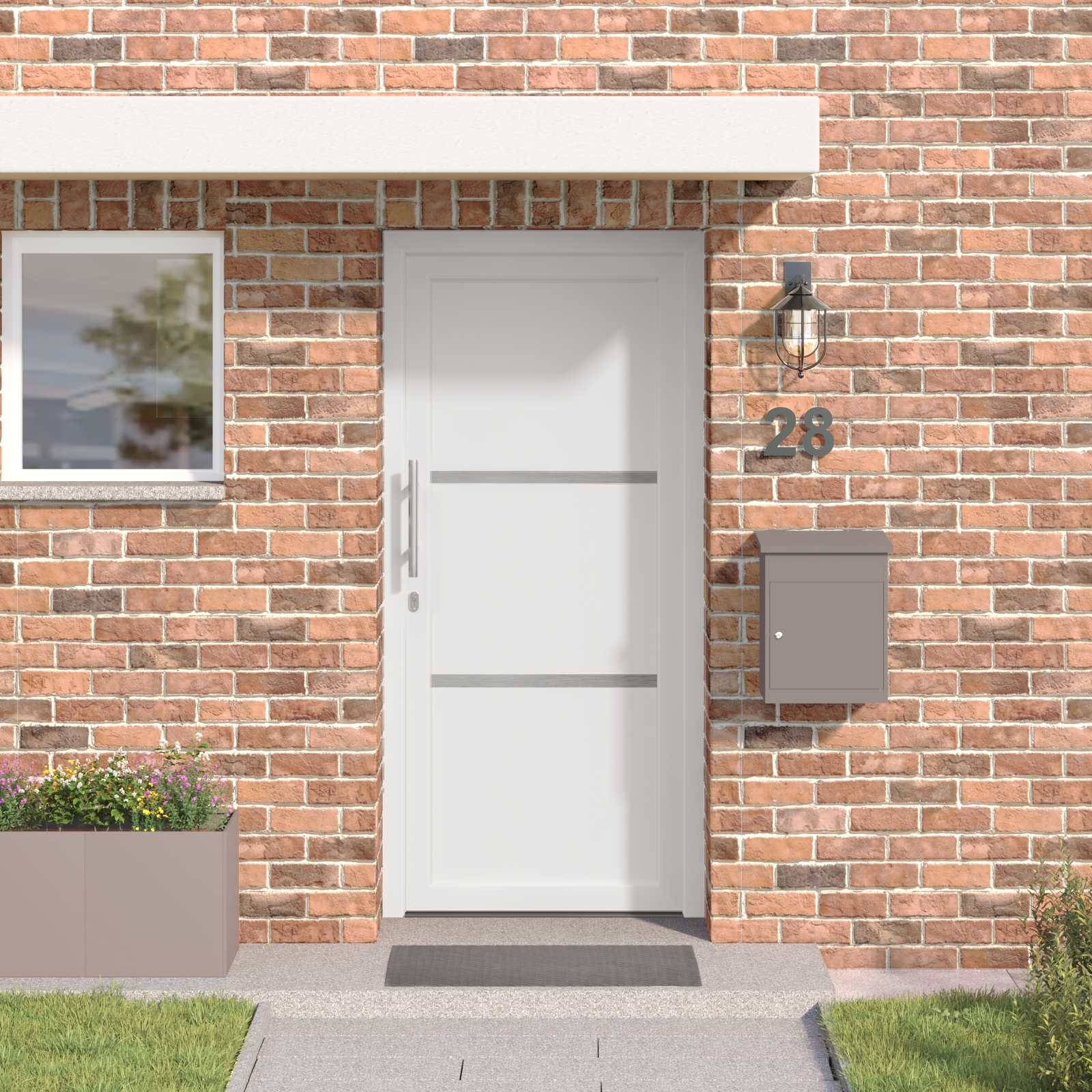 vidaXL Vordertür Weiß 88 x 200 cm PVC