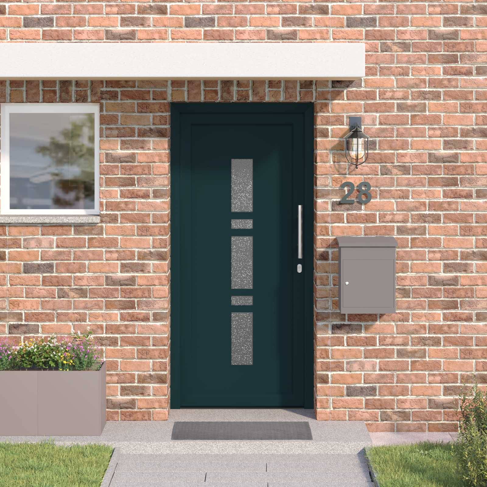 vidaXL Vordertür Anthrazit 88 x 200 cm PVC