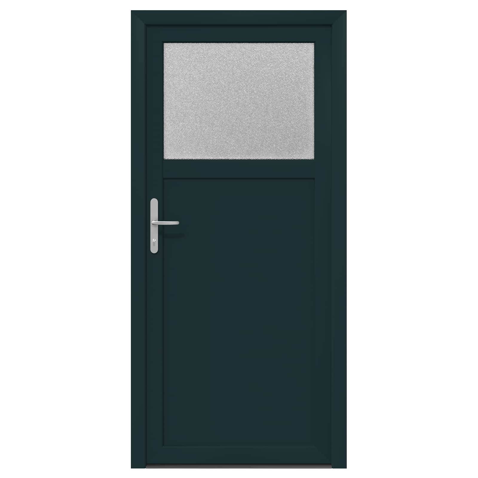 vidaXL Seiteneingangstür Anthrazit 98 x 198 cm PVC