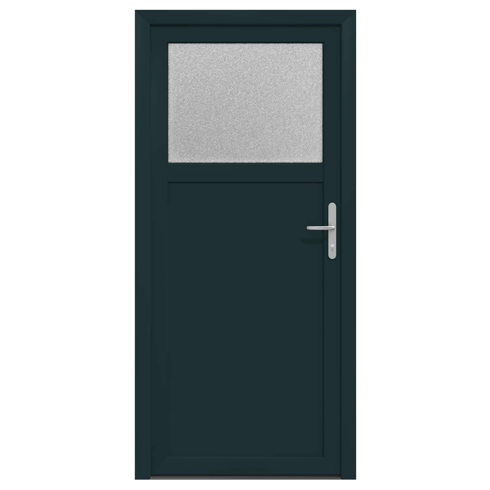 vidaXL Seiteneingangstür Anthrazit 98 x 198 cm PVC