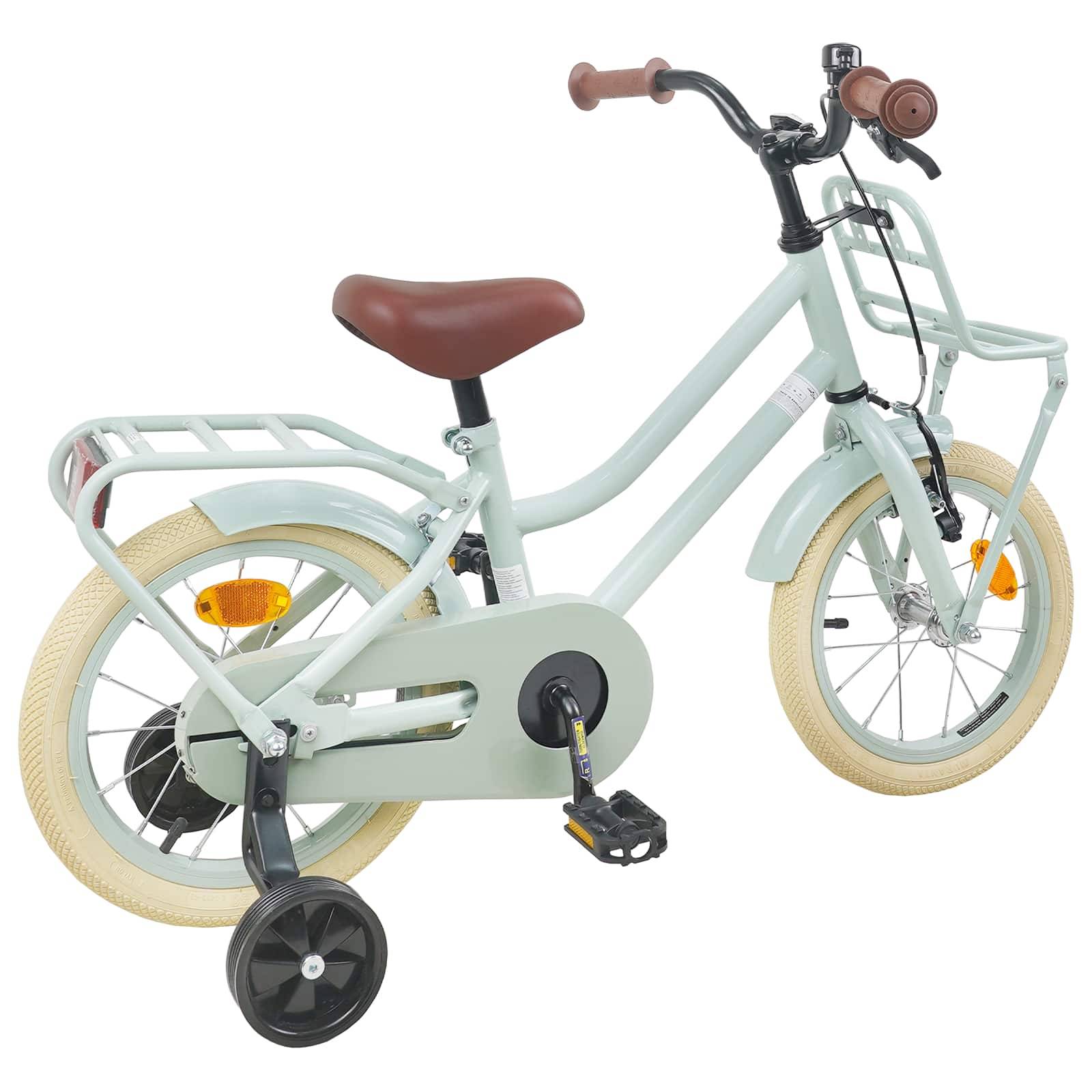vidaXL Kinderfahrrad 12 Zoll für 2-4 Jahre alt Hellgrün