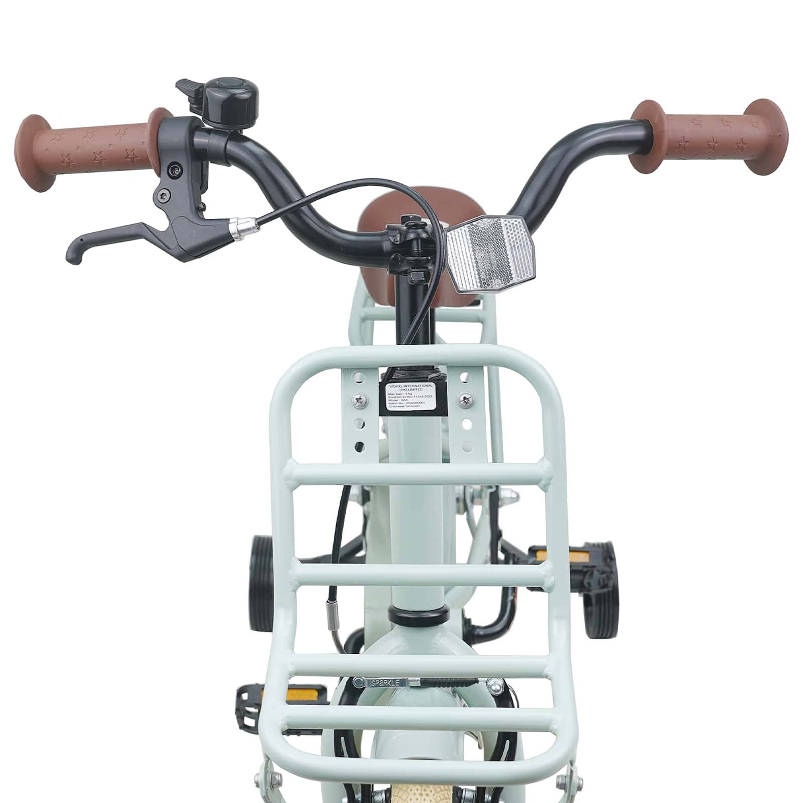 vidaXL Kinderfahrrad 12 Zoll für 2-4 Jahre alt Hellgrün