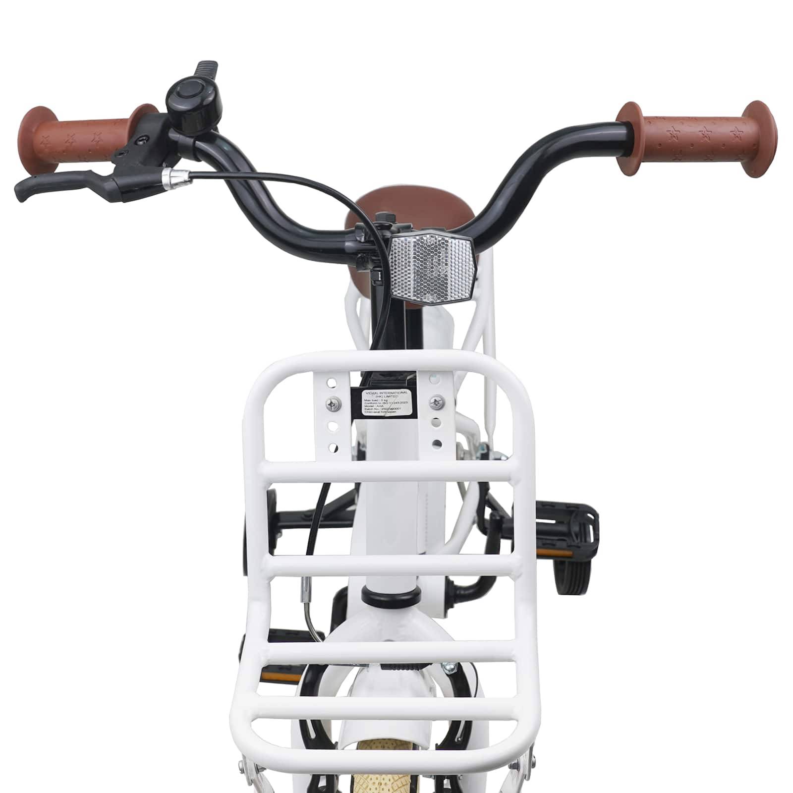 vidaXL Kinderfahrrad 14 Zoll für 3-5 Jahre alt Weiß