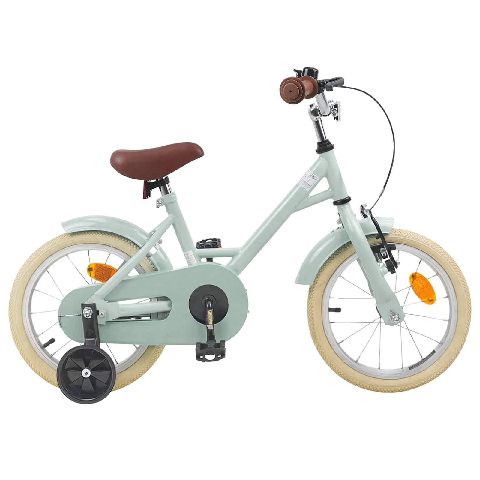 vidaXL Kinderfahrrad 12 Zoll für 2-4 Jahre alt Hellgrün