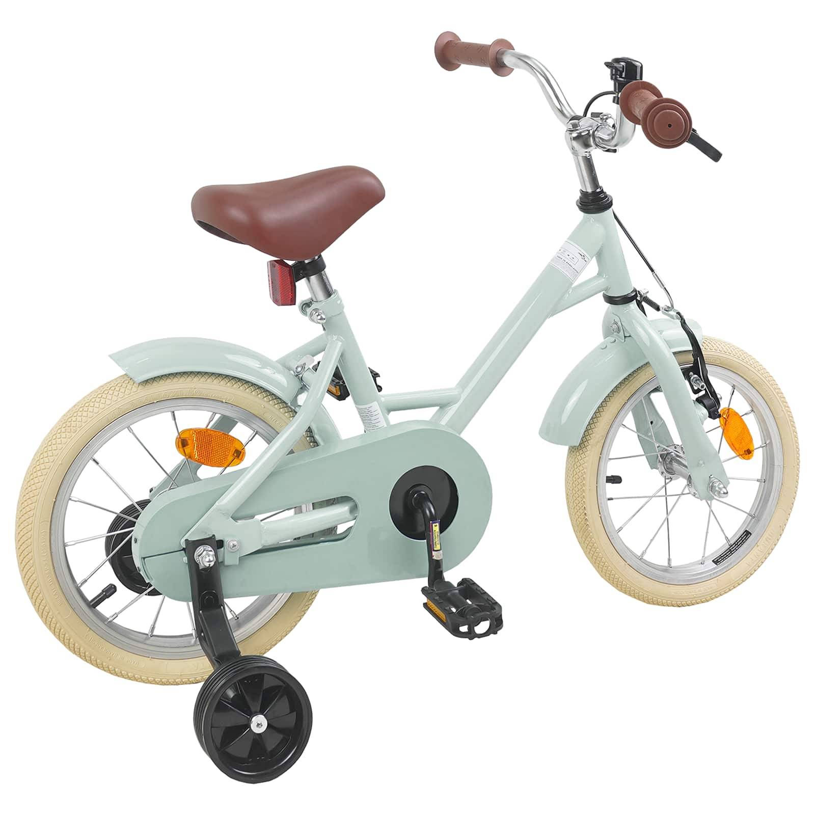 vidaXL Kinderfahrrad 12 Zoll für 2-4 Jahre alt Hellgrün