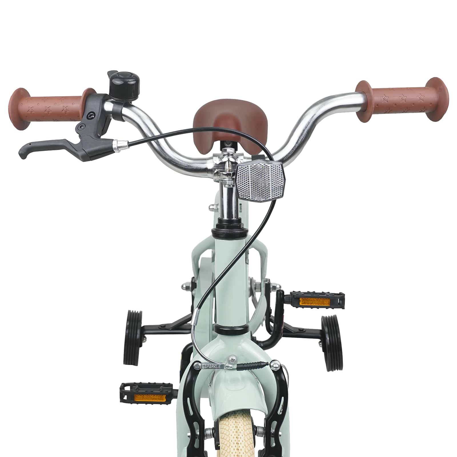 vidaXL Kinderfahrrad 12 Zoll für 2-4 Jahre alt Hellgrün