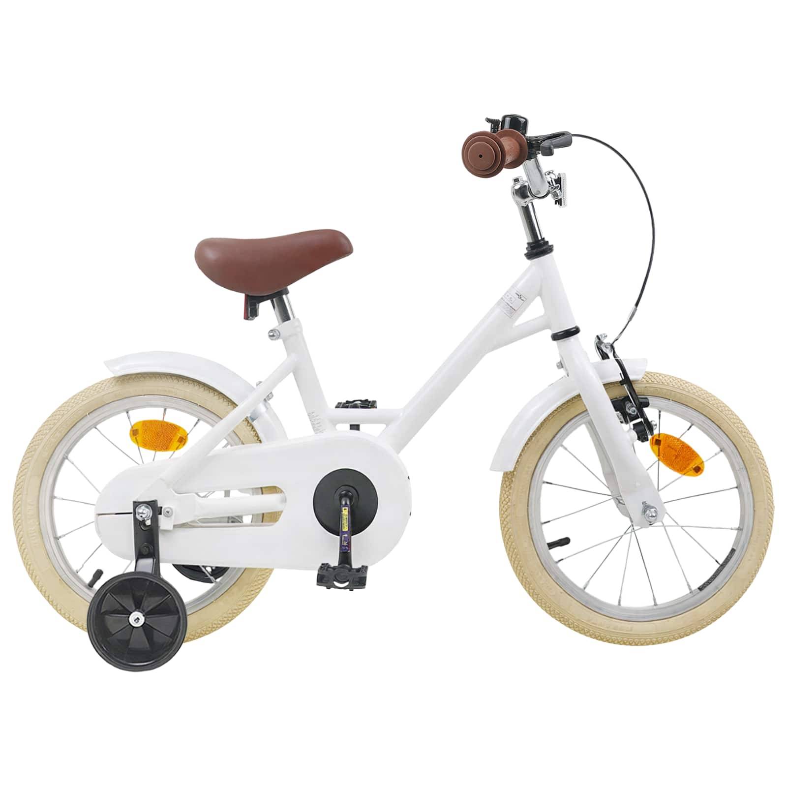 vidaXL Kinderfahrrad 12 Zoll für 2-4 Jahre alt Weiß