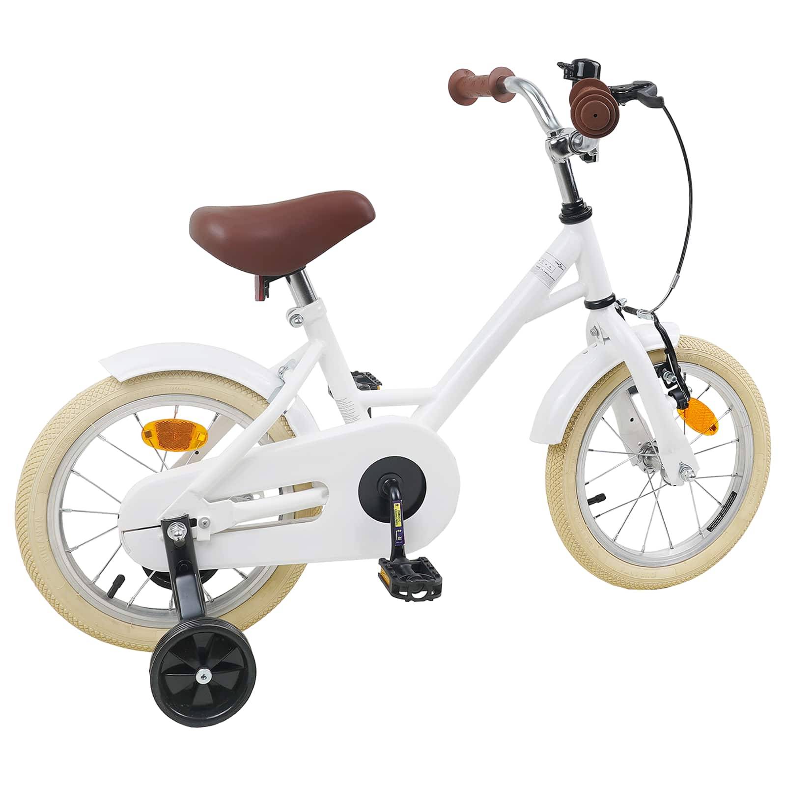 vidaXL Kinderfahrrad 12 Zoll für 2-4 Jahre alt Weiß