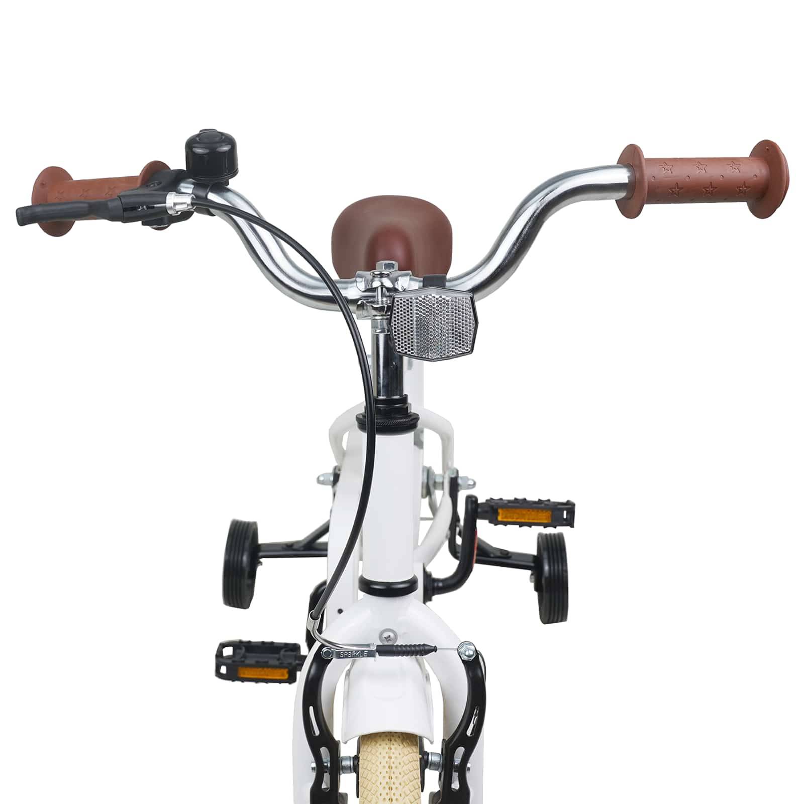 vidaXL Kinderfahrrad 12 Zoll für 2-4 Jahre alt Weiß