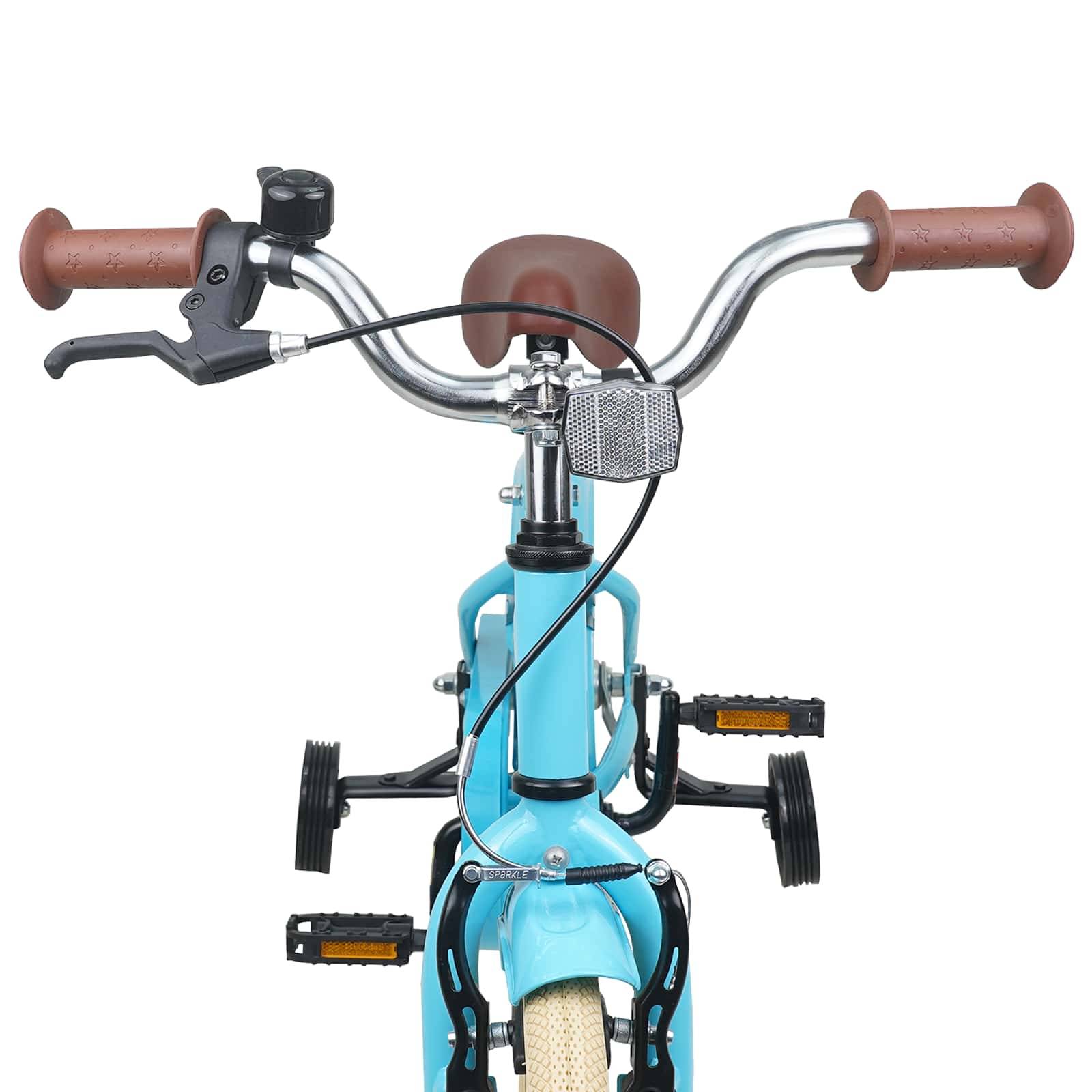 vidaXL Kinderfahrrad 14 Zoll für 3-5 Jahre alt Himmelblau