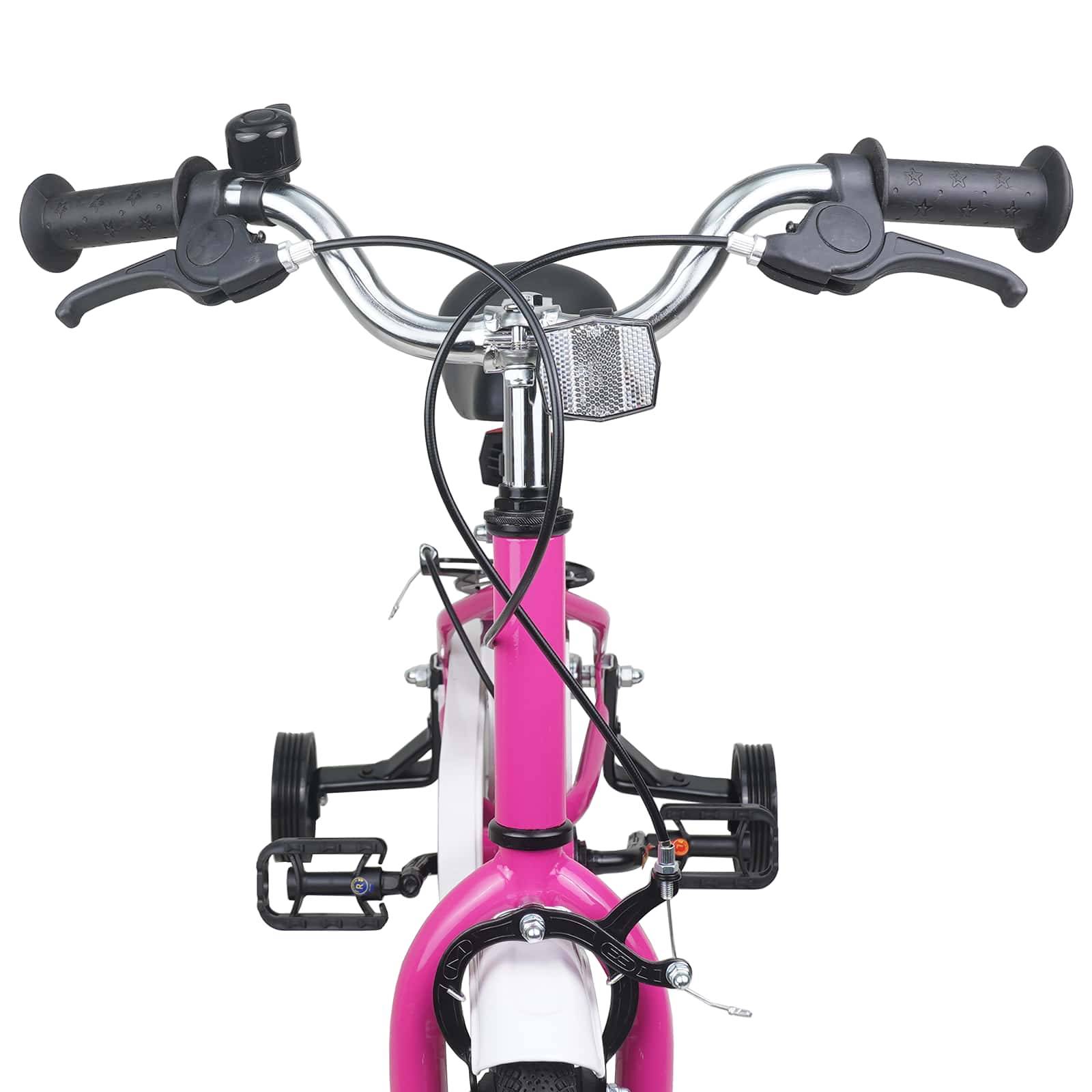 vidaXL Kinderfahrrad 16 Zoll für 4-6 Jahre alt Pink Weiß