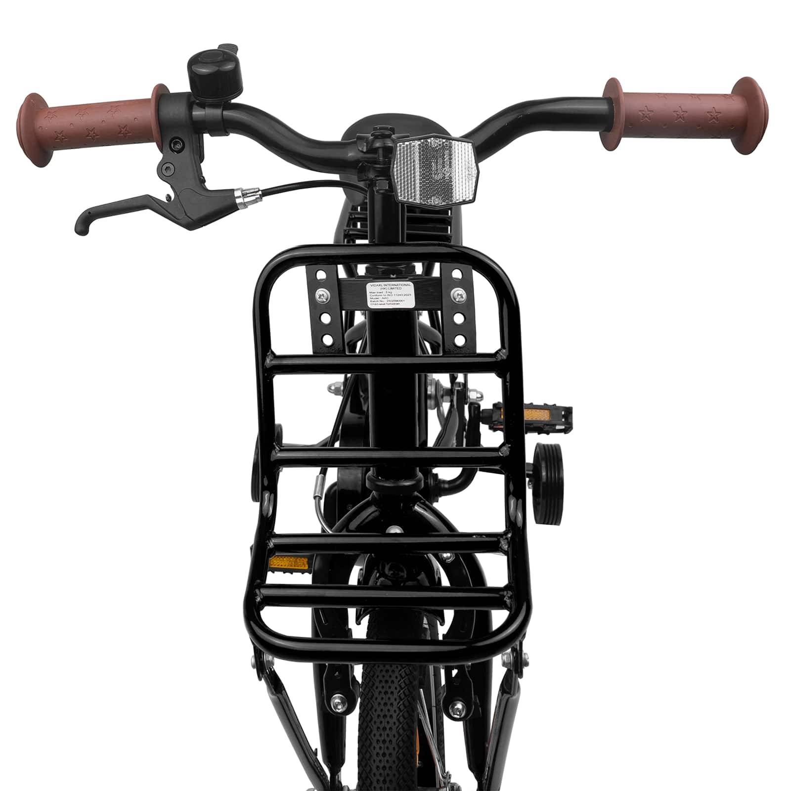 vidaXL Kinderfahrrad 12 Zoll für 2-4 Jahre alt Schwarz