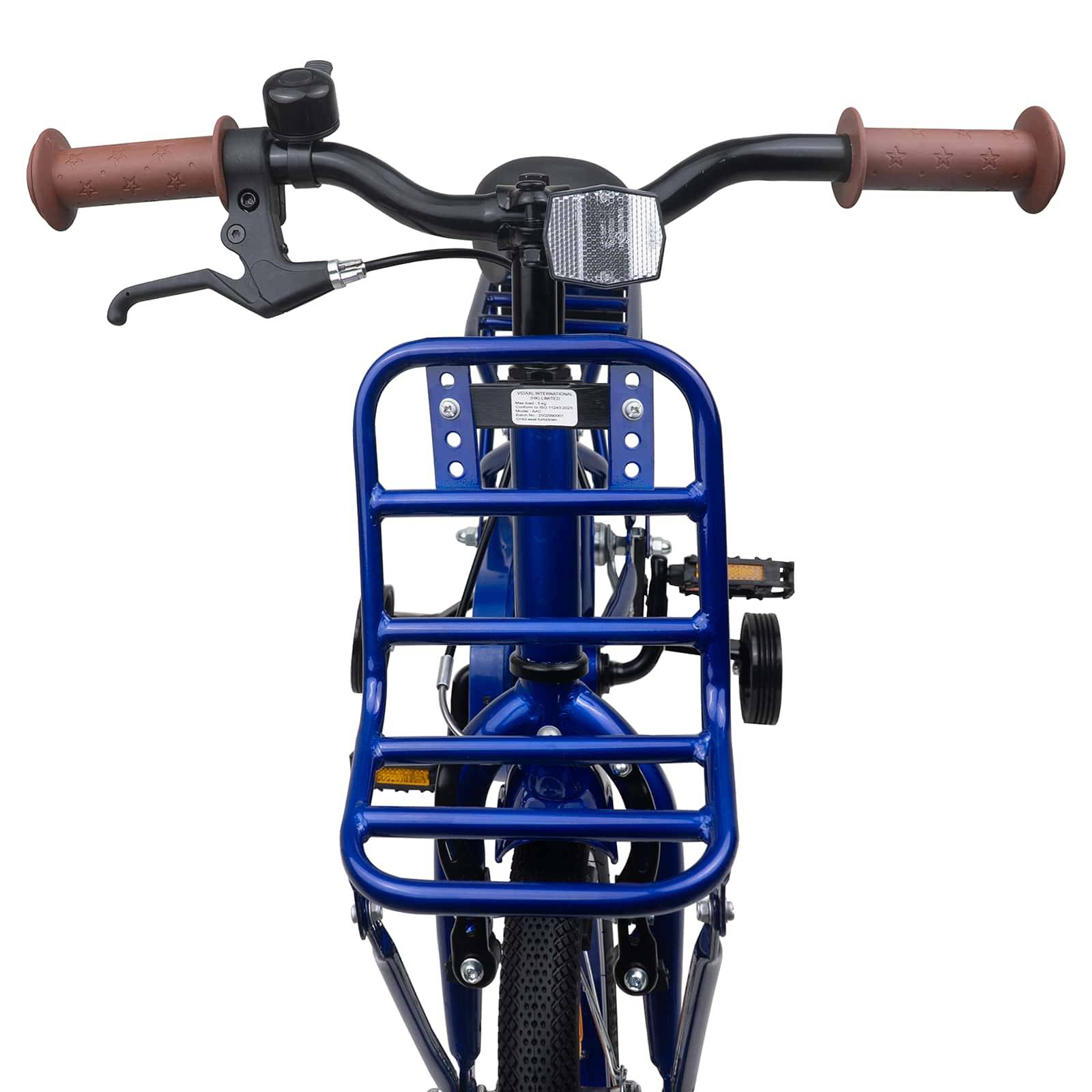 vidaXL Kinderfahrrad 12 Zoll für 2-4 Jahre alt Dunkelblau