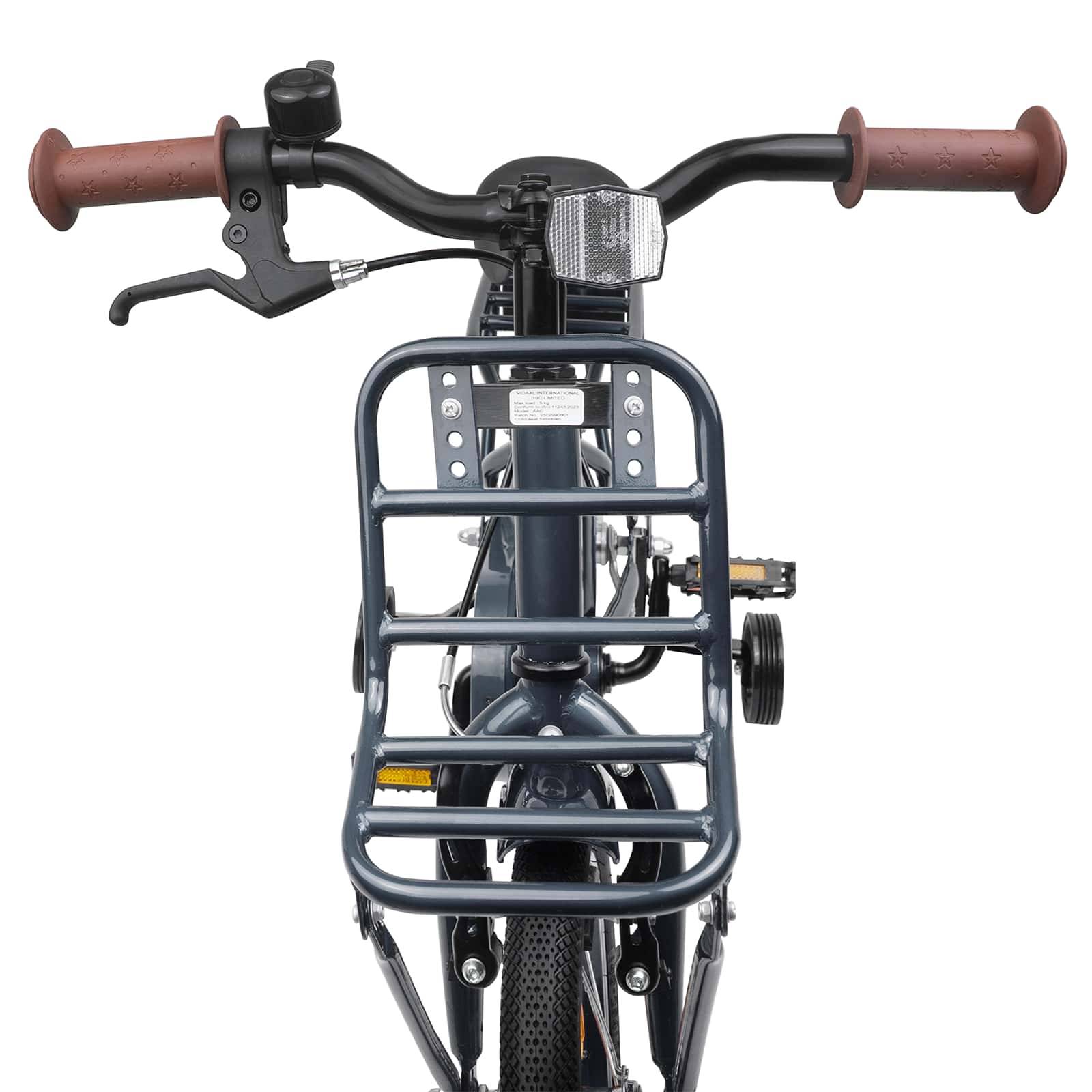 vidaXL Kinderfahrrad 12 Zoll für 2-4 Jahre alt Dunkelgrau