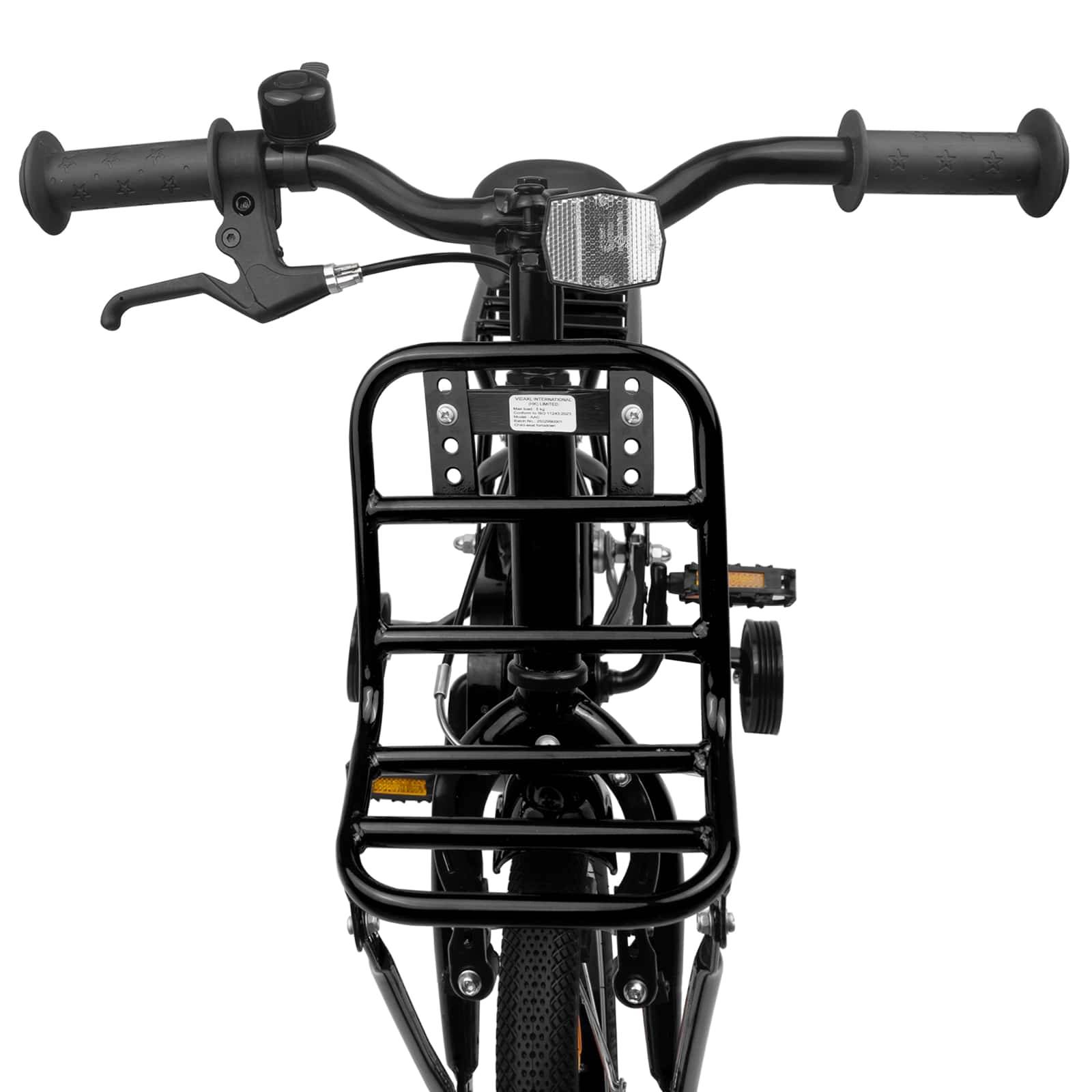 vidaXL Kinderfahrrad 12 Zoll für 2-4 Jahre alt Schwarz