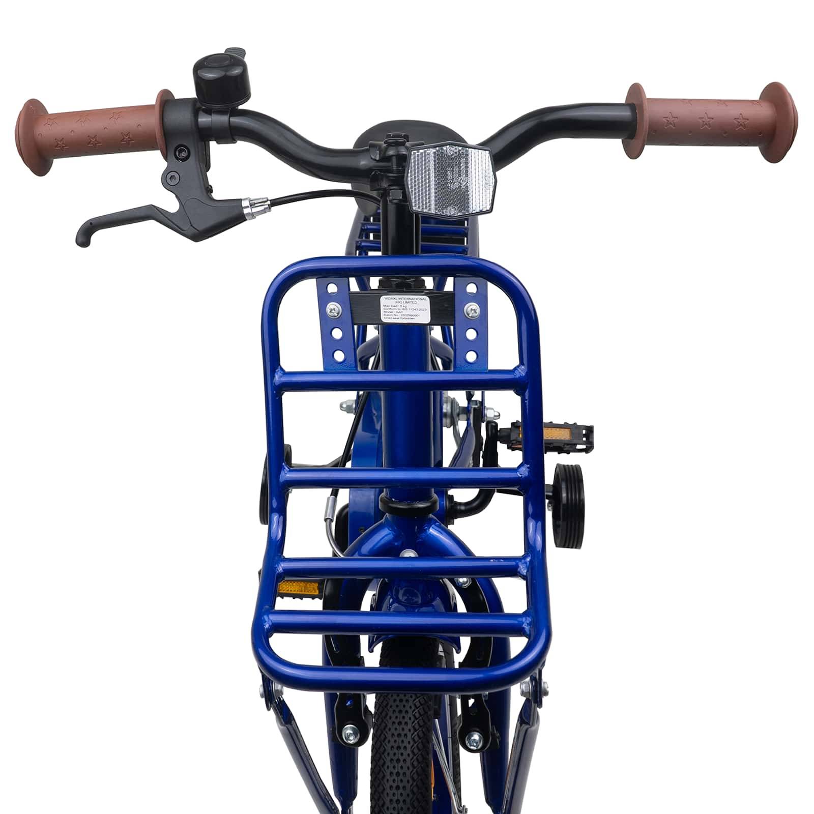 vidaXL Kinderfahrrad 12 Zoll für 2-4 Jahre alt Dunkelblau