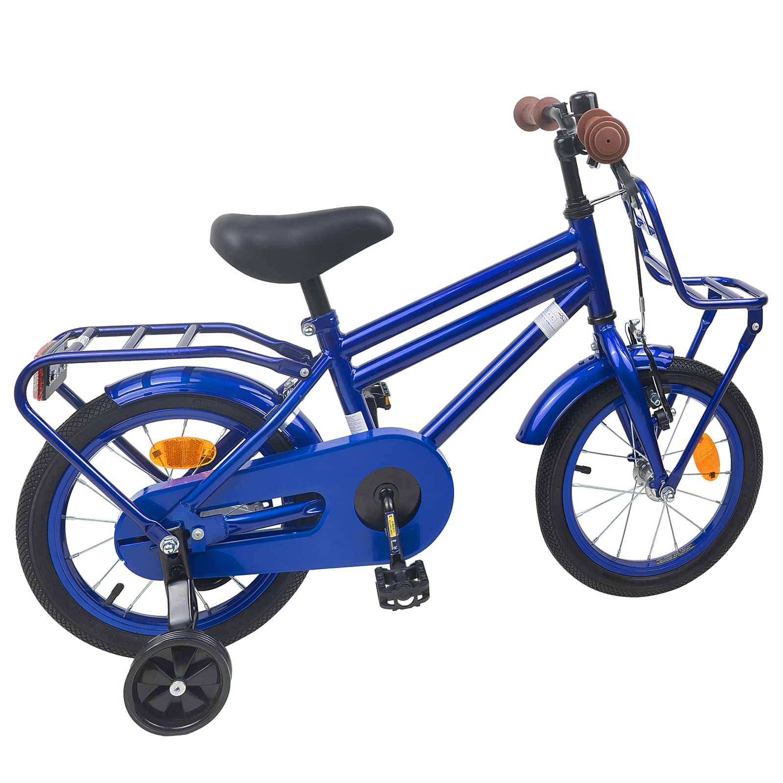 vidaXL Kinderfahrrad 12 Zoll für 2-4 Jahre alt Dunkelblau