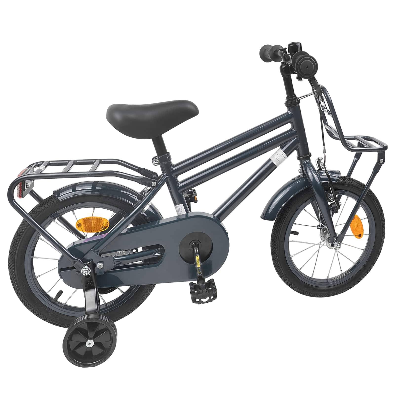 vidaXL Kinderfahrrad 12 Zoll für 2-4 Jahre alt Dunkelgrau