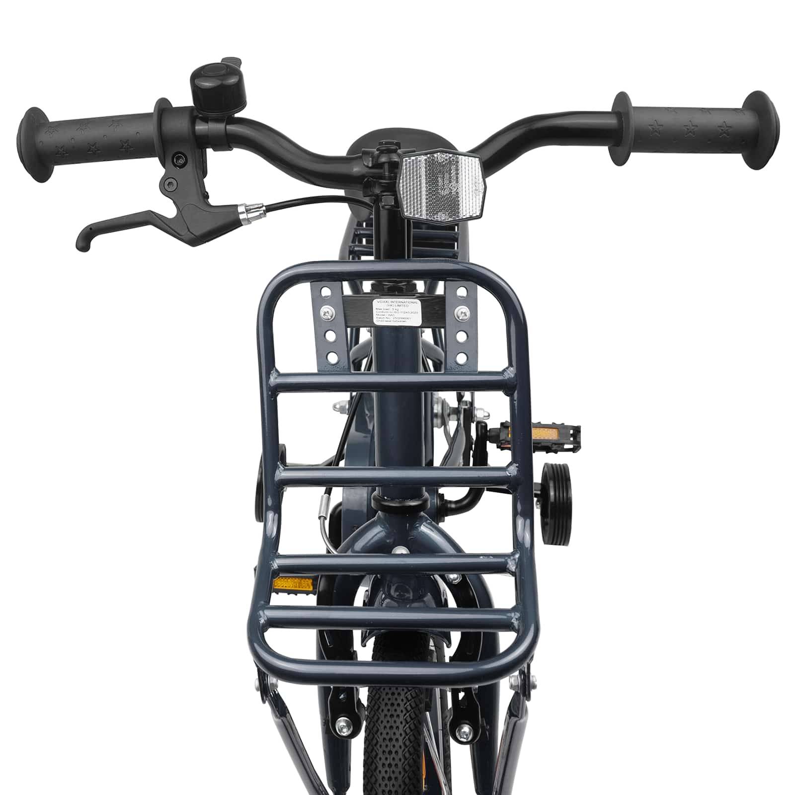 vidaXL Kinderfahrrad 12 Zoll für 2-4 Jahre alt Dunkelgrau