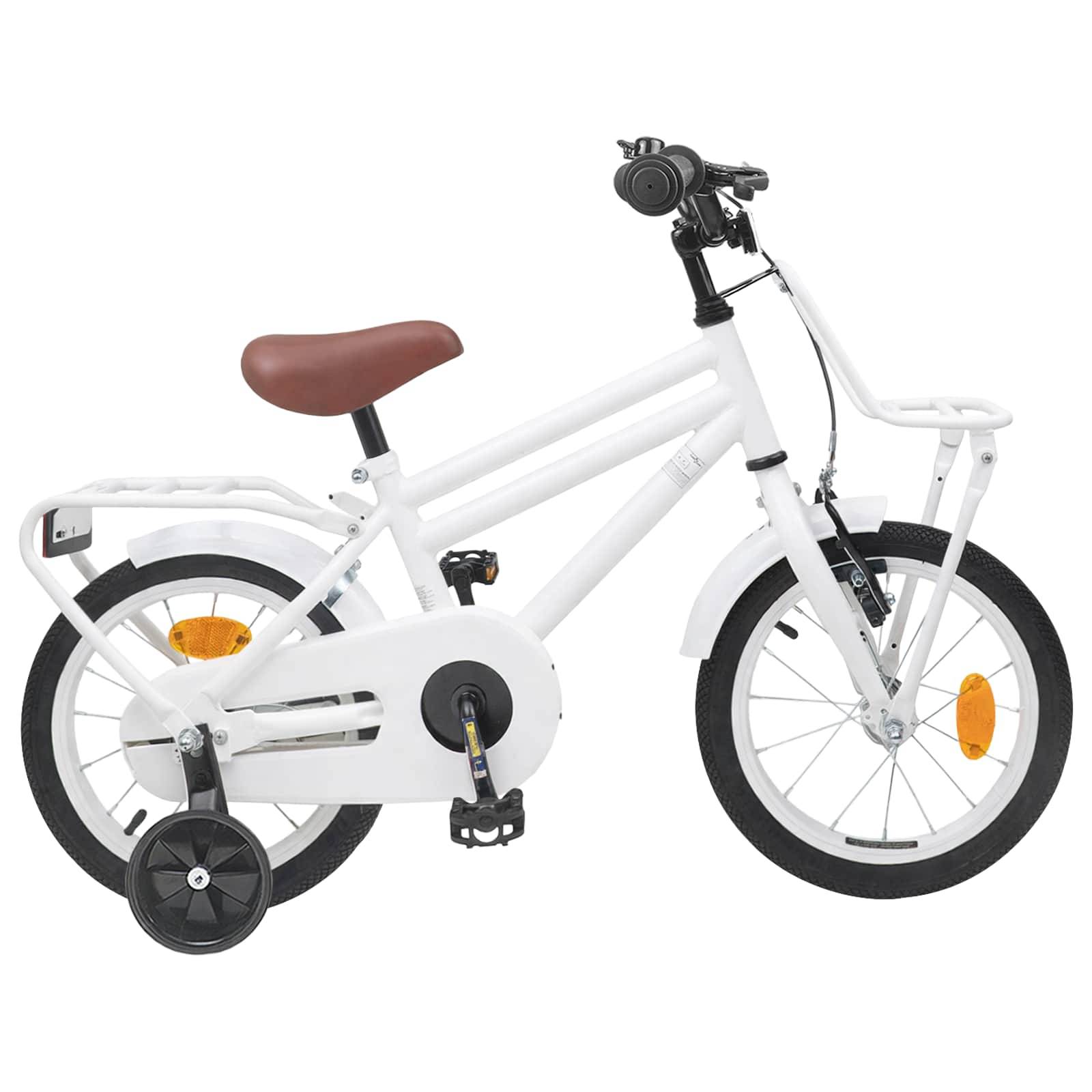 vidaXL Kinderfahrrad 12 Zoll für 2-4 Jahre alt Weiß