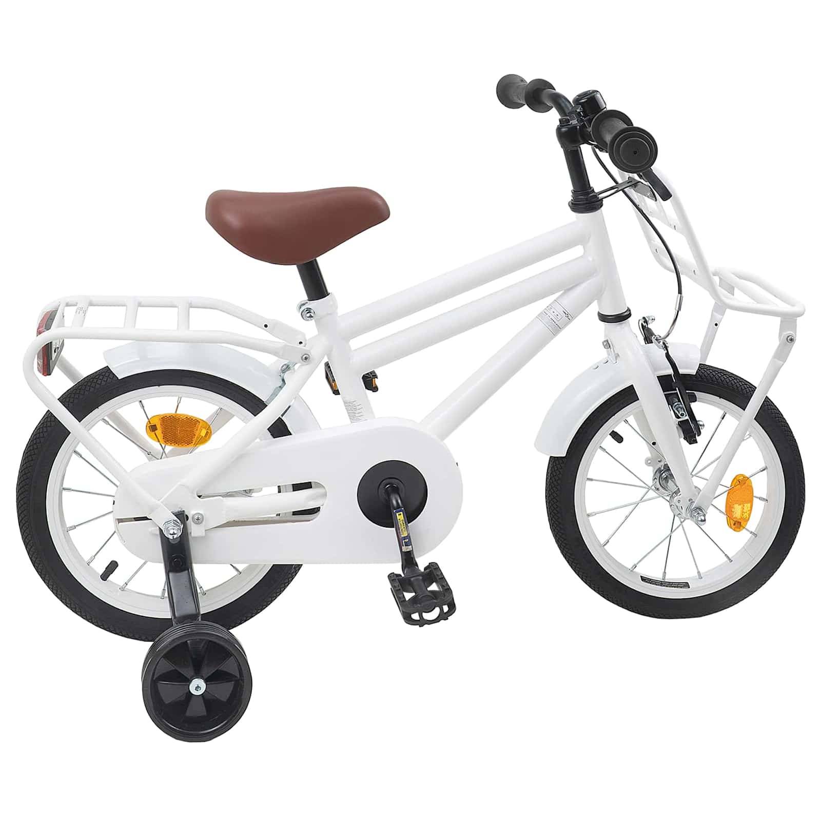vidaXL Kinderfahrrad 12 Zoll für 2-4 Jahre alt Weiß