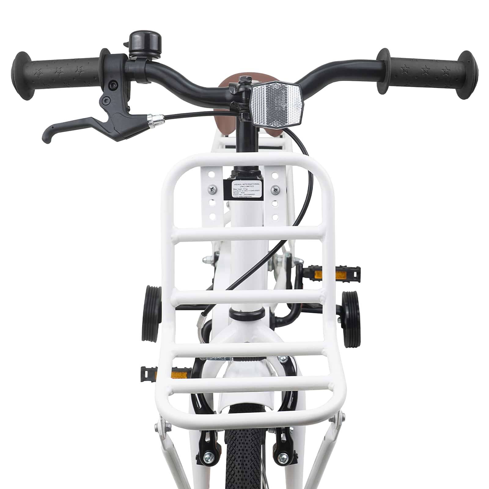 vidaXL Kinderfahrrad 12 Zoll für 2-4 Jahre alt Weiß