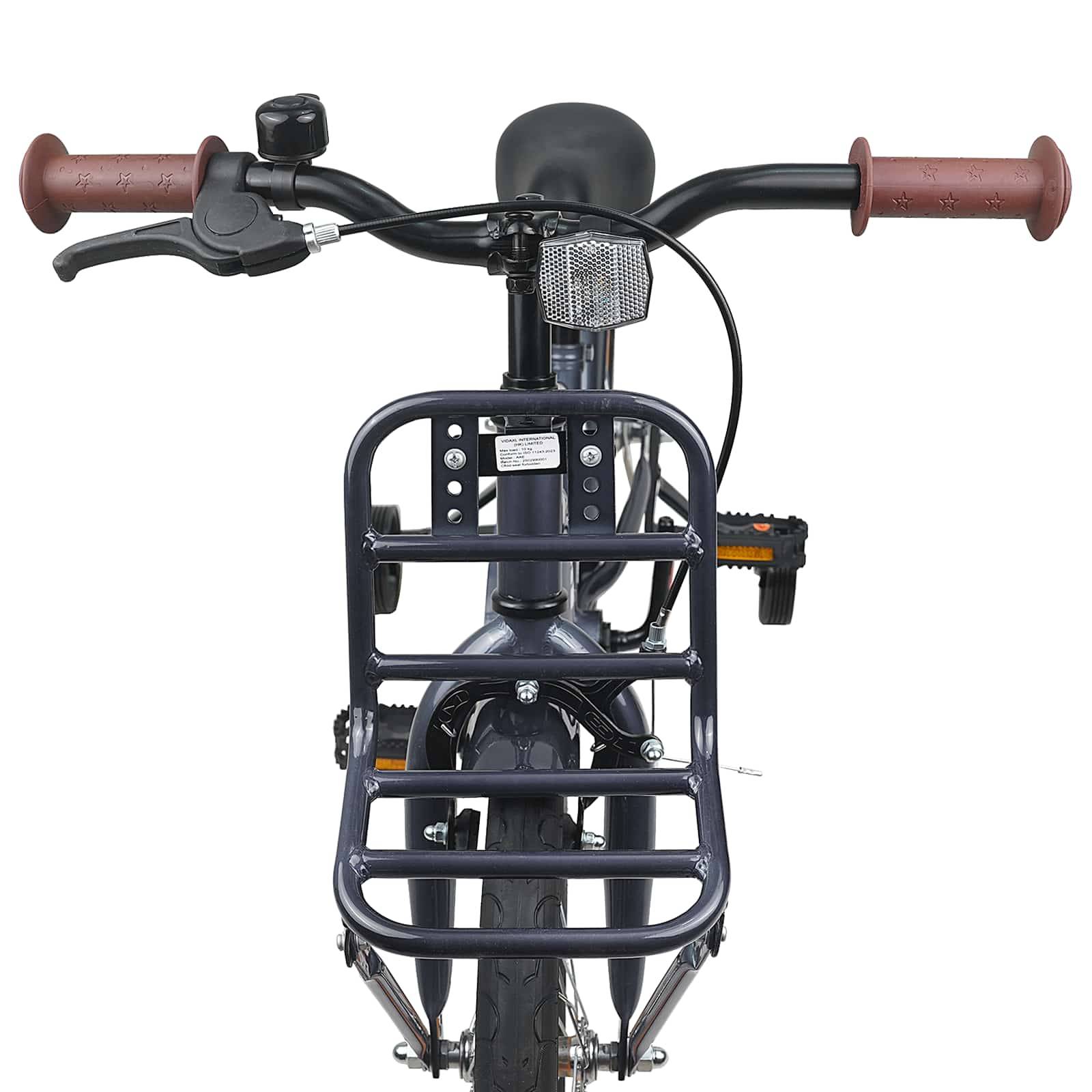 vidaXL Kinderfahrrad 16 Zoll für 4-6 Jahre alt Dunkelgrau