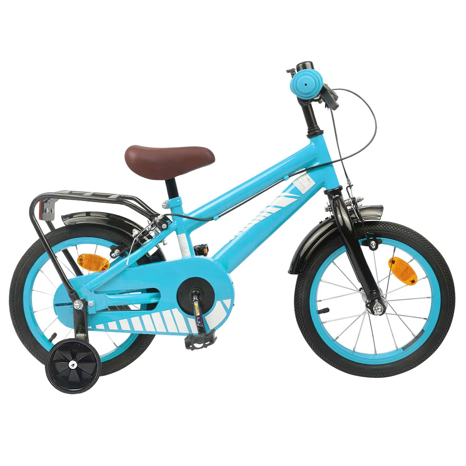 vidaXL Kinderfahrrad 12 Zoll für 2-4 Jahre alt Himmelblau