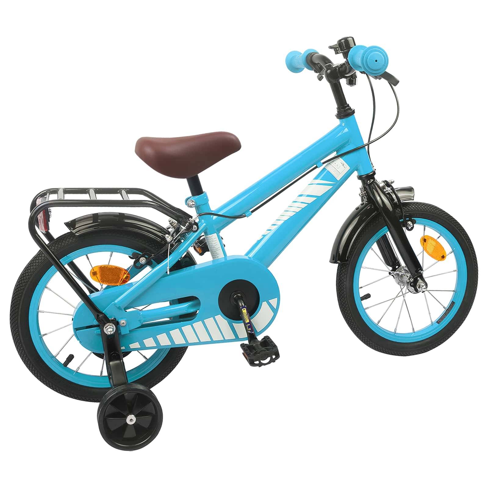 vidaXL Kinderfahrrad 12 Zoll für 2-4 Jahre alt Himmelblau