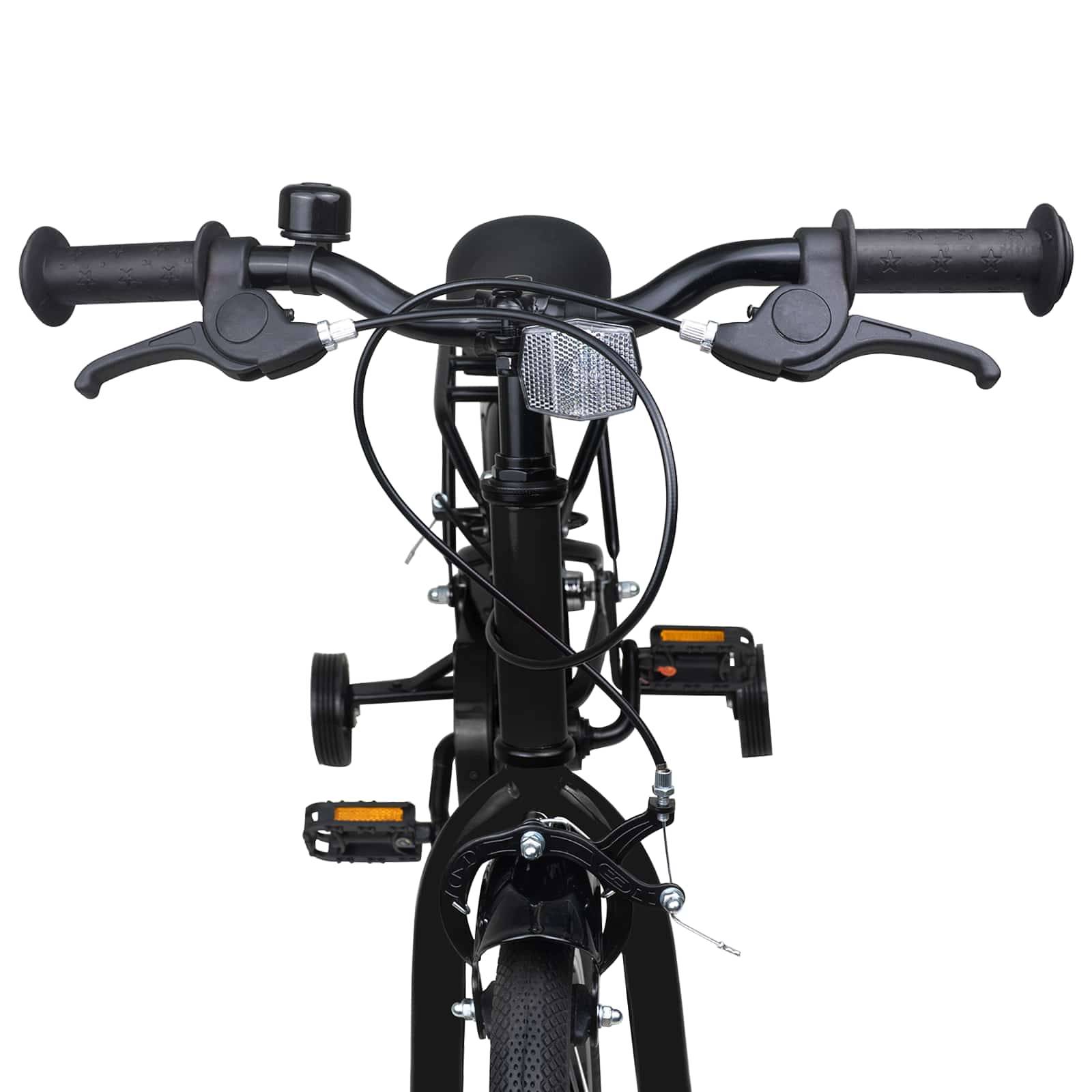 vidaXL Kinderfahrrad 12 Zoll für 2-4 Jahre alt Schwarz