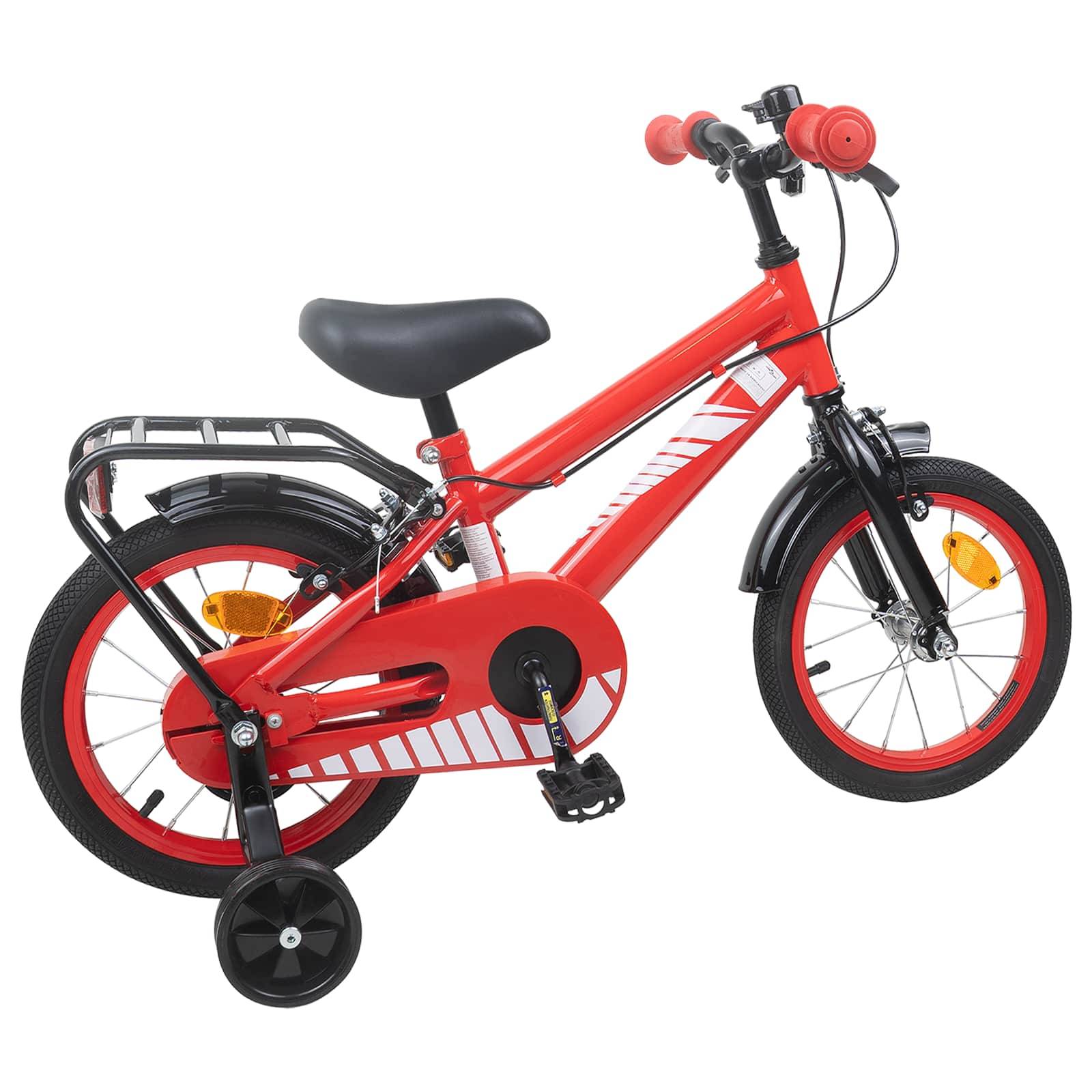 vidaXL Kinderfahrrad 12 Zoll für 2-4 Jahre alt Rot